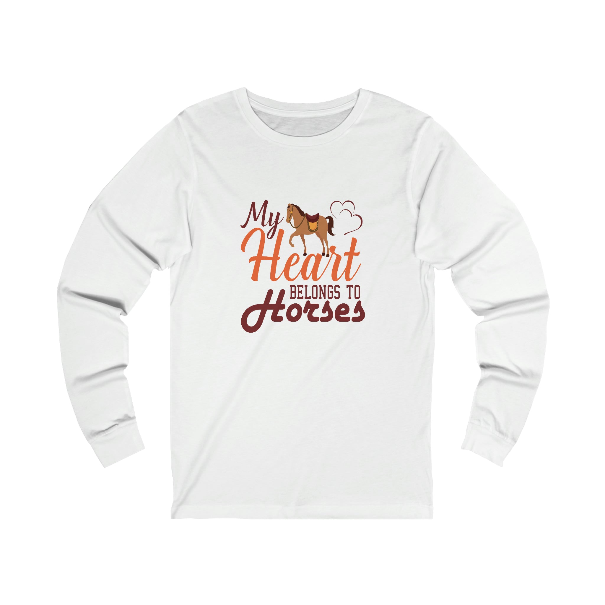 My Heart Belongs To Horses - Unisex Jersey Long Sleeve Tee