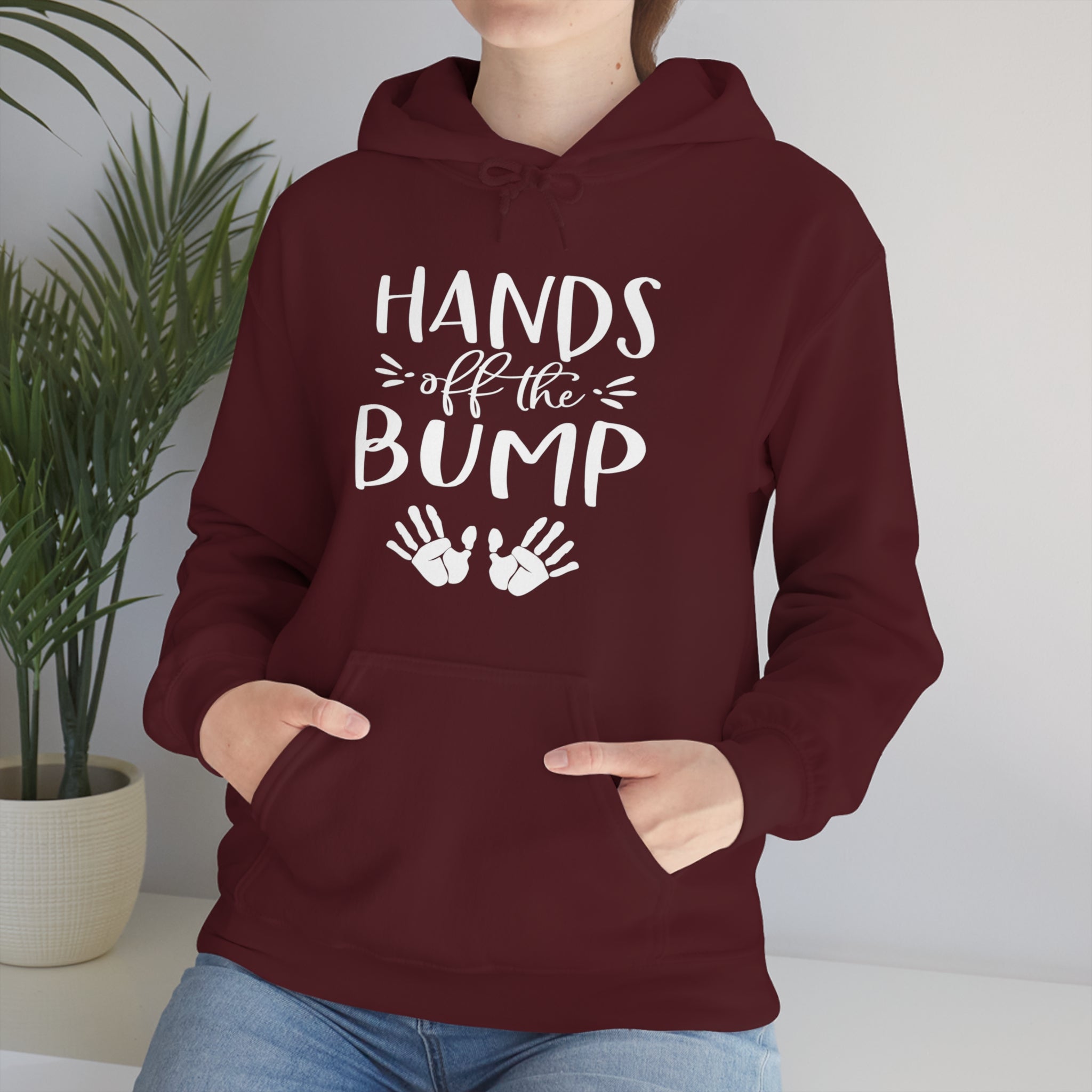 Hands Off The Bump - Unisex Heavy Blend™ Hooded Sweatshirt