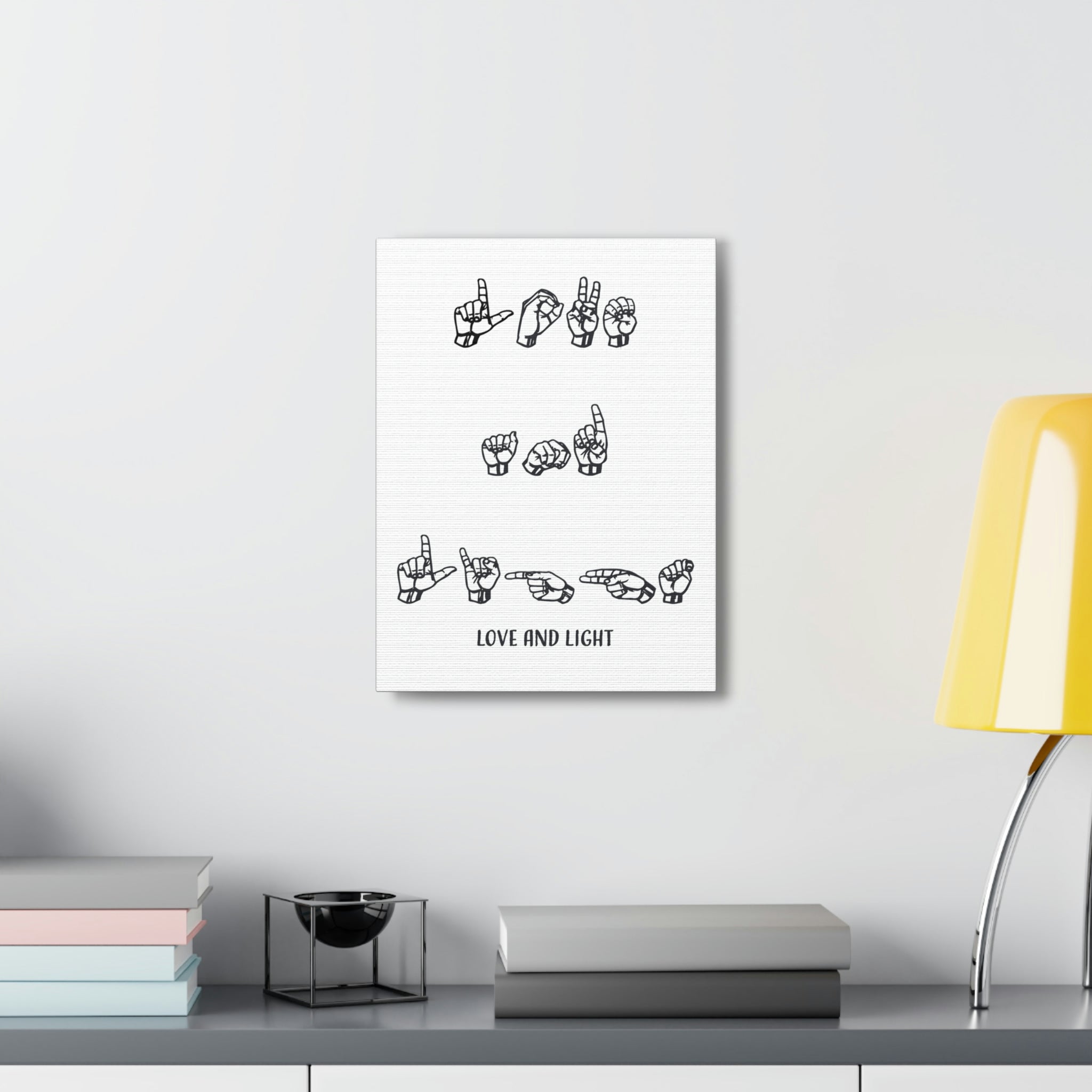 ASL - Love & Light - Canvass Print