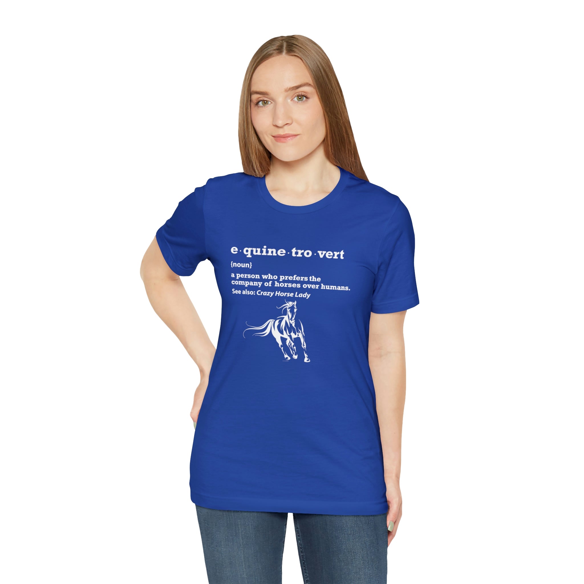 Equinetrovert Definition - Unisex Jersey Short Sleeve Tee
