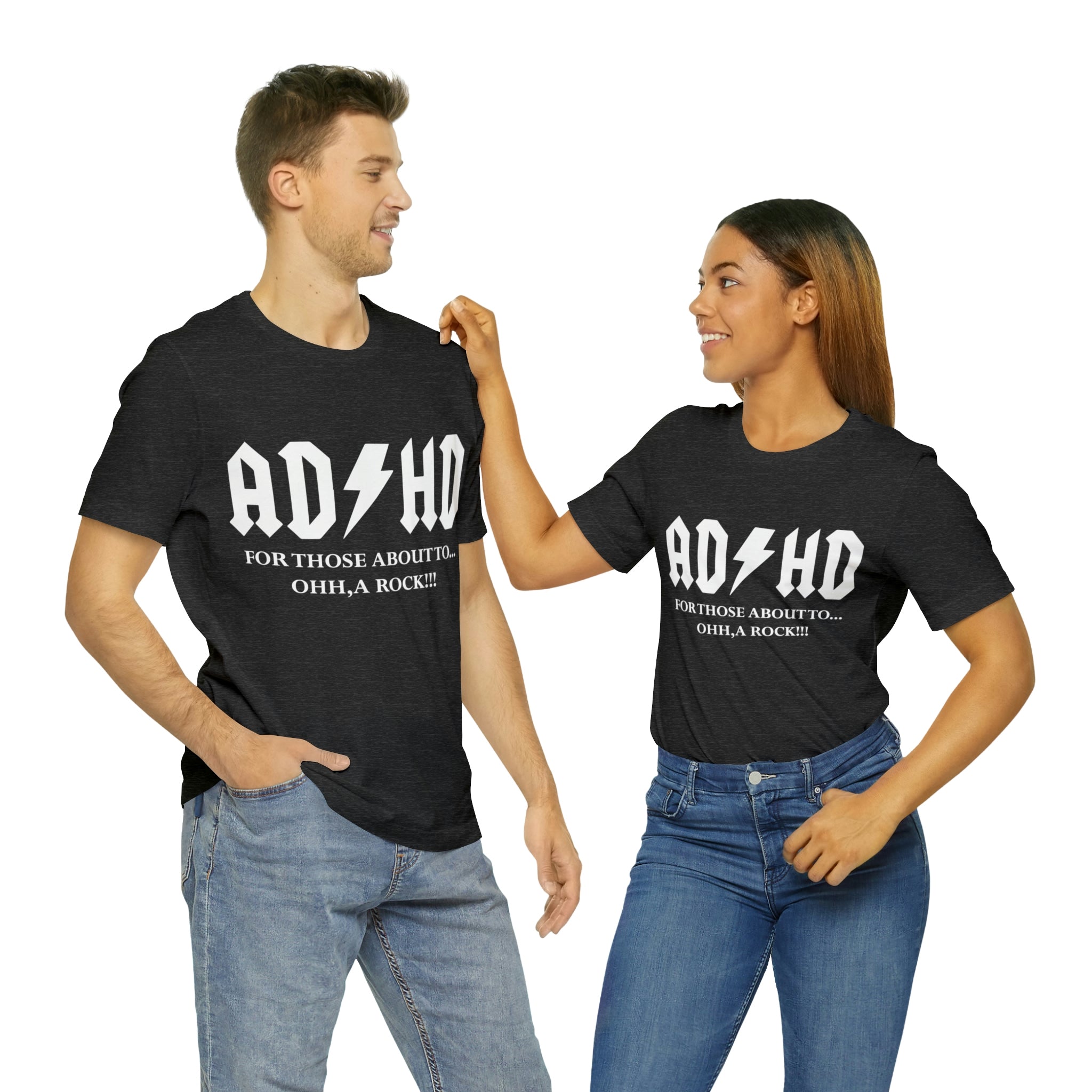ADHD Look A Rock - Unisex Jersey Short Sleeve Tee