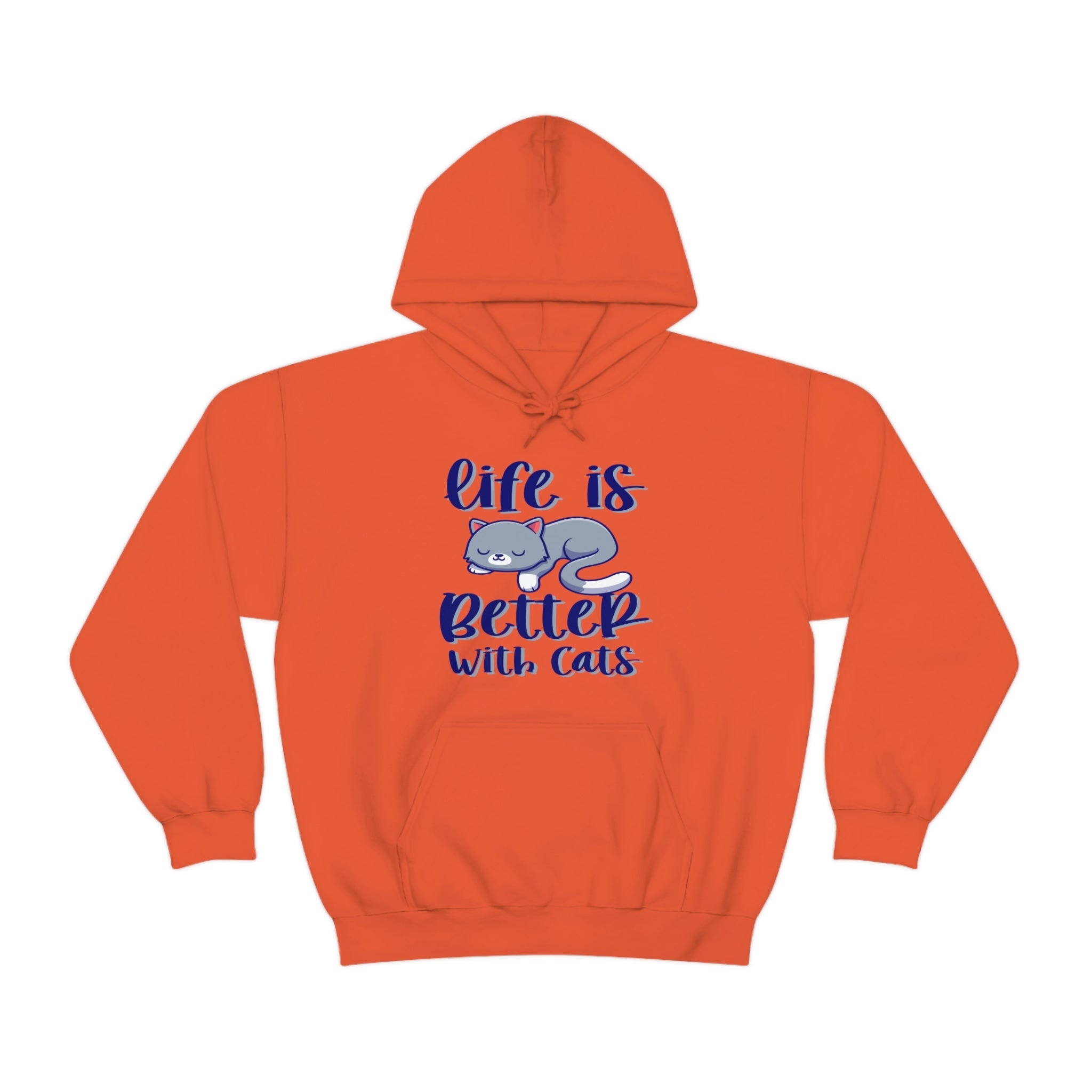 Life Is Better With Cats - Unisex Heavy Blend™ Hooded Sweatshirt