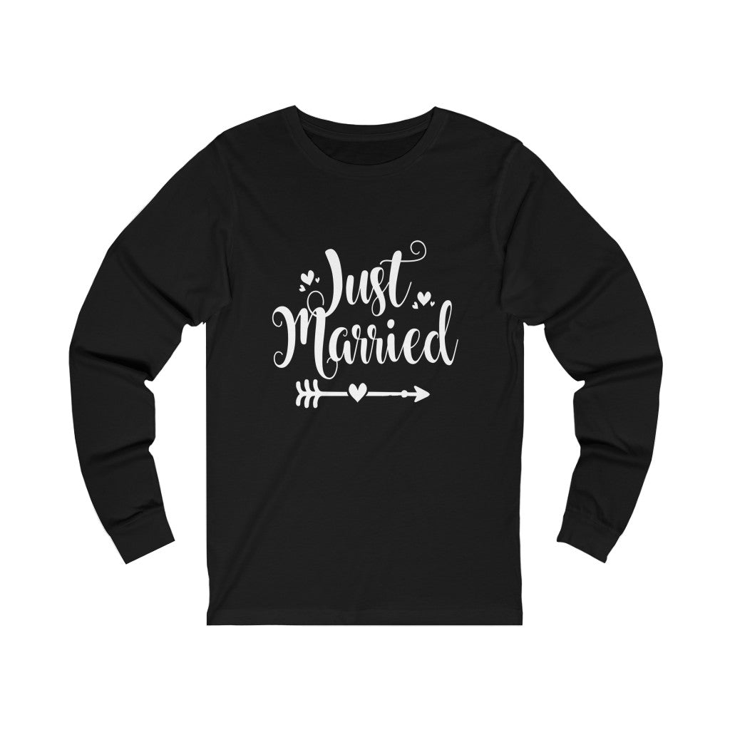 Just Married - Unisex Jersey Long Sleeve Tee