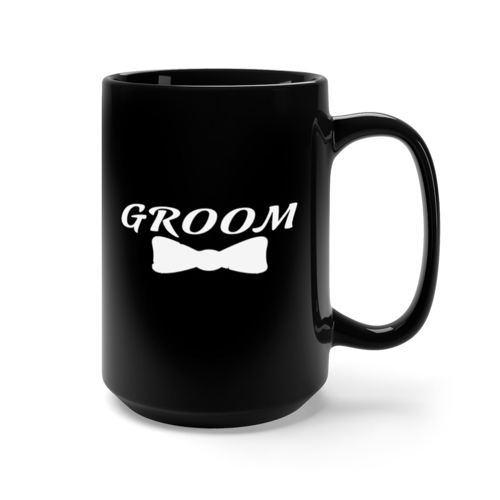 Groom - Large 15oz Black Mug