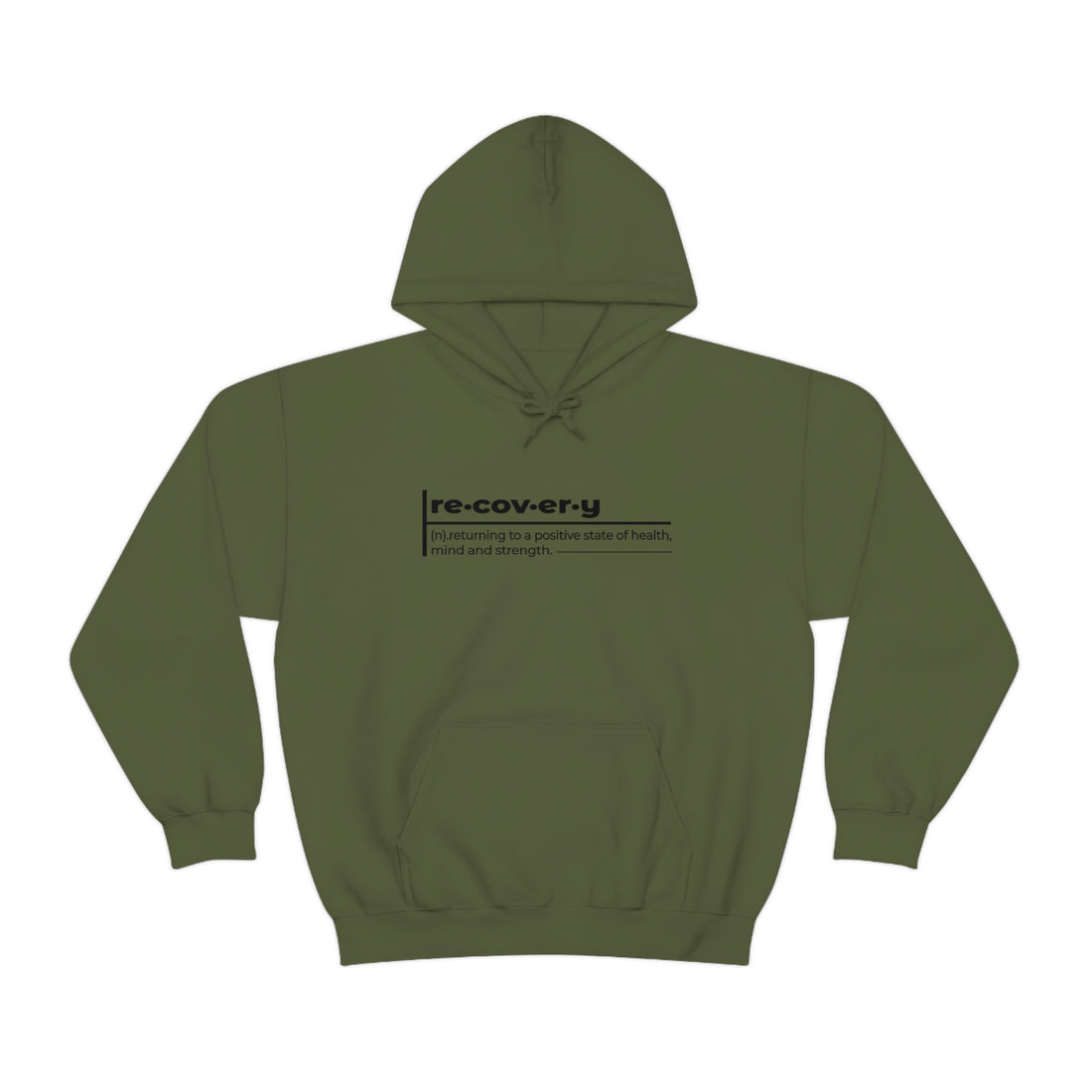Recovery Definition - Unisex Heavy Blend™ Hooded Sweatshirt