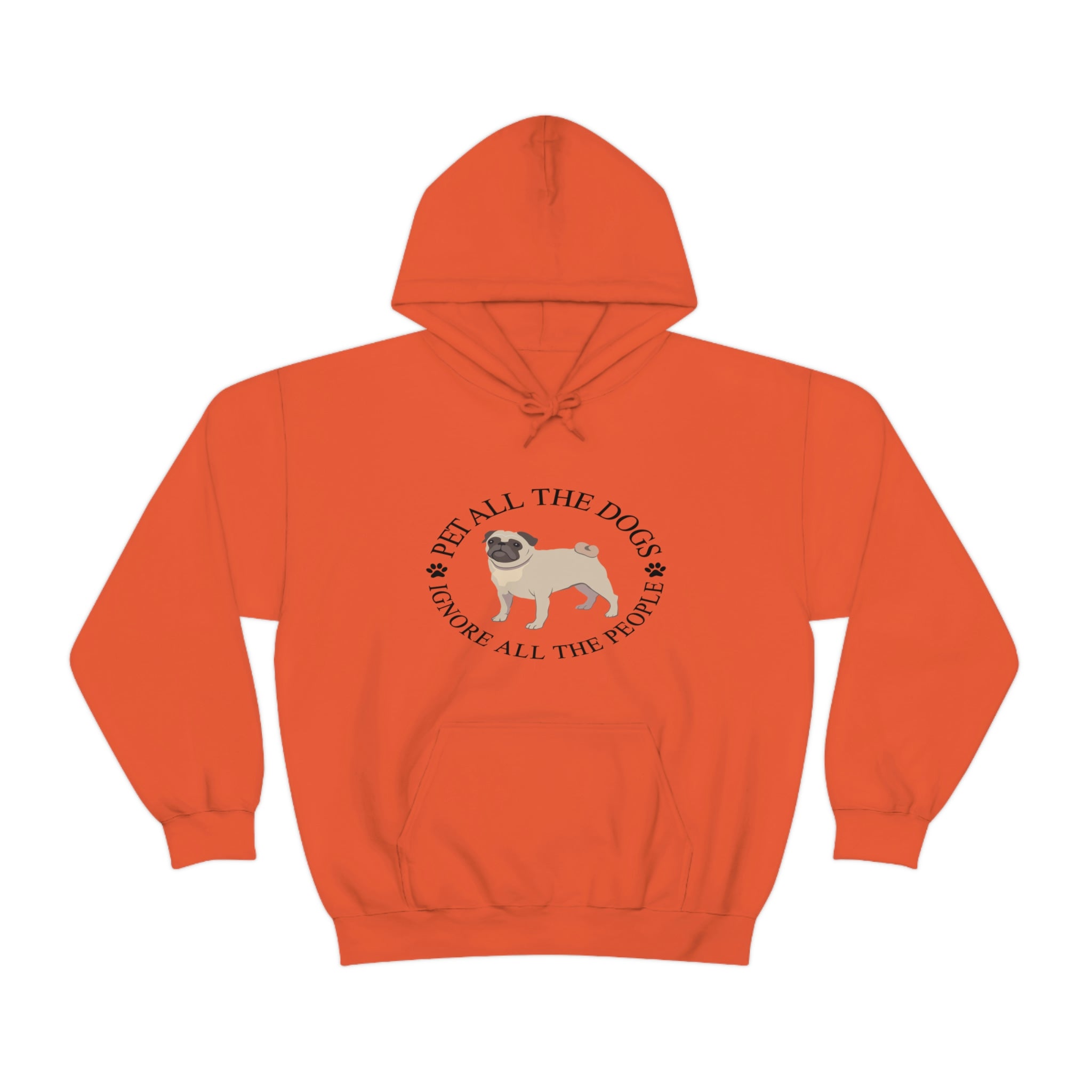Pet All The Dogs Ignore All The People - Unisex Heavy Blend™ Hooded Sweatshirt