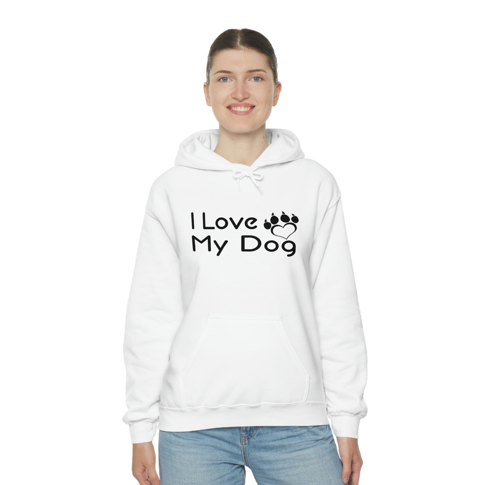I Love My Dog - Unisex Heavy Blend™ Hooded Sweatshirt