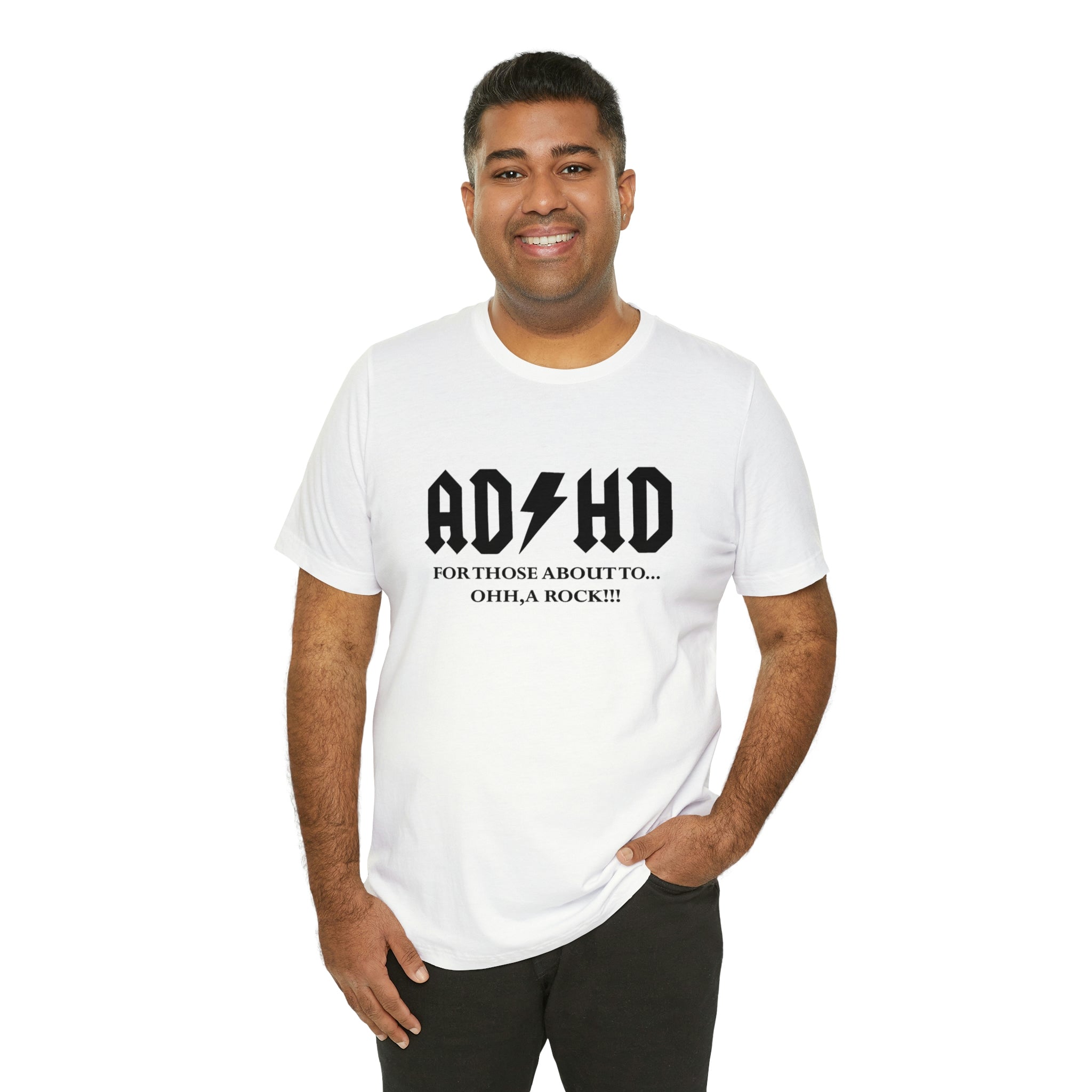 ADHD Look A Rock - Unisex Jersey Short Sleeve Tee