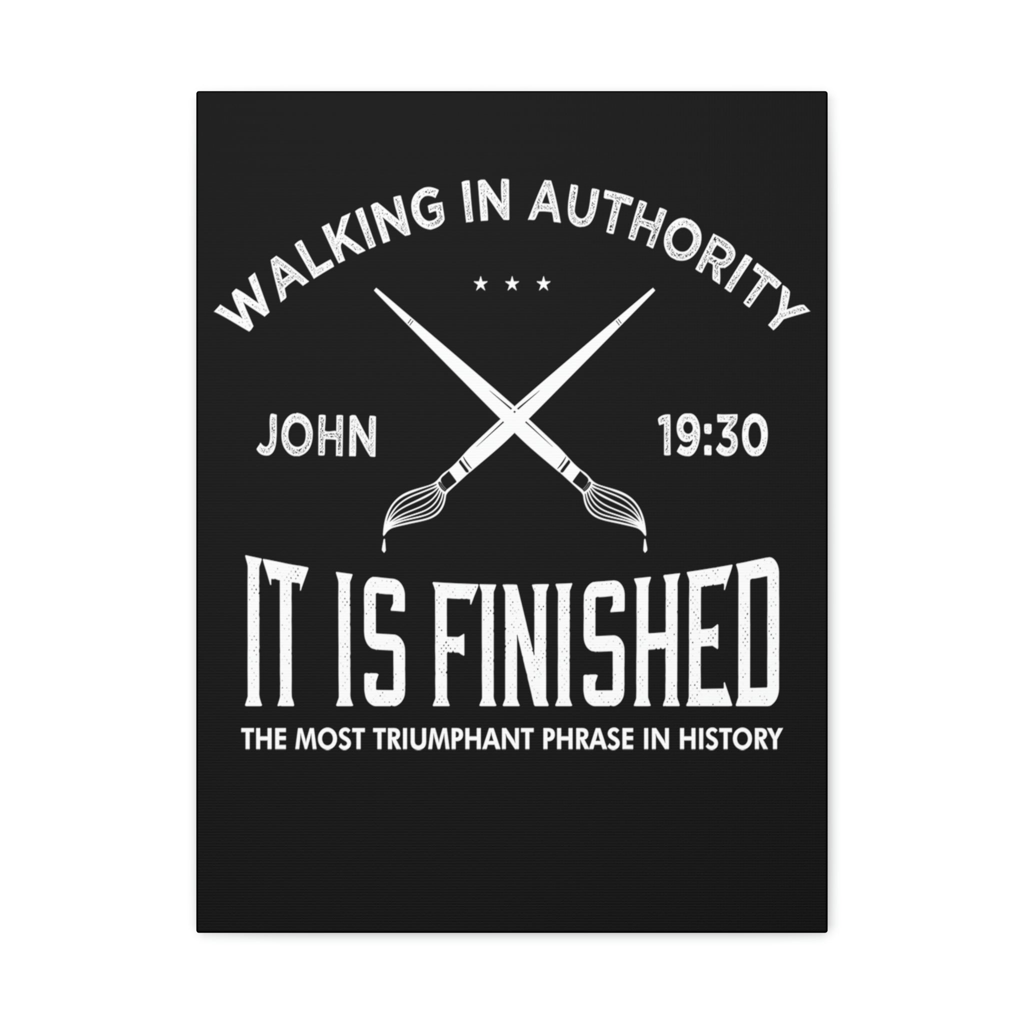 John 19:30 It Is Finished - Canvas Print