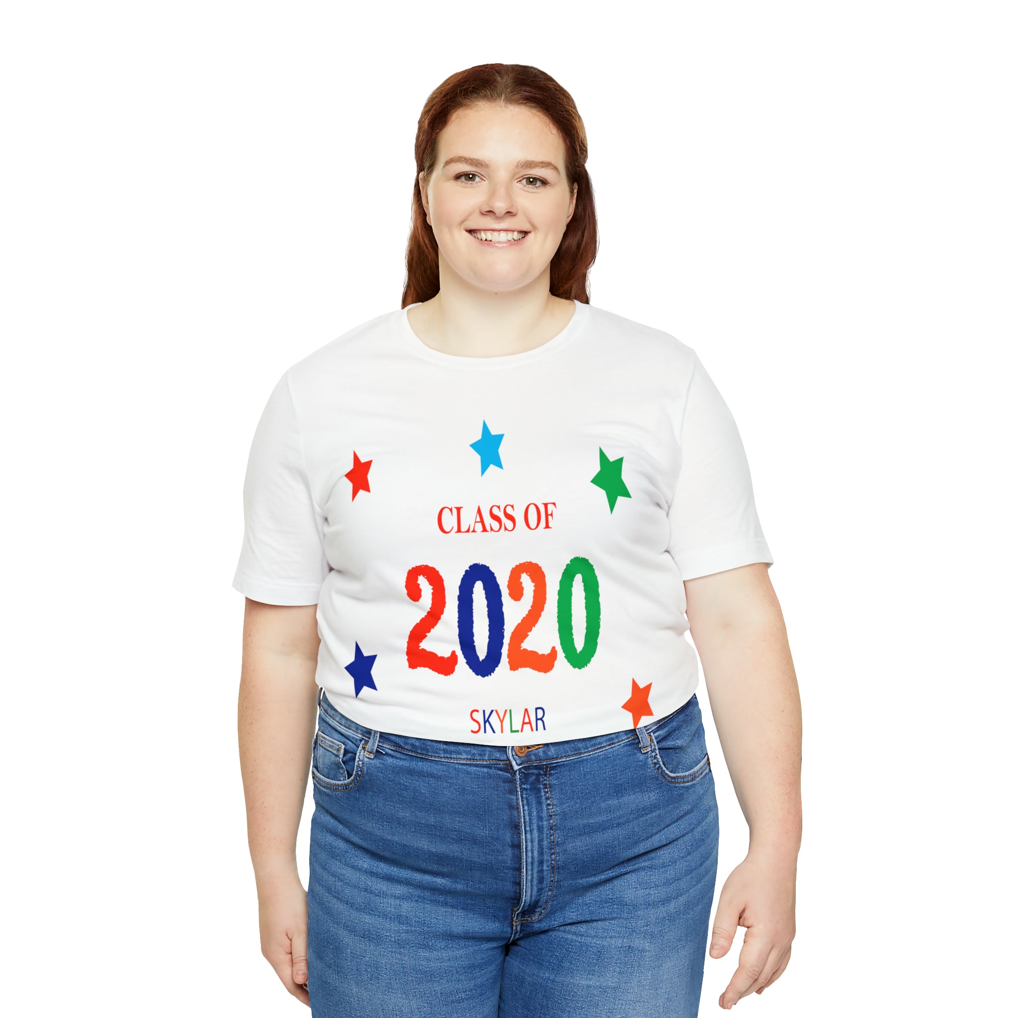 Customizable Class of Year & Name - Unisex Jersey Short Sleeve Tee