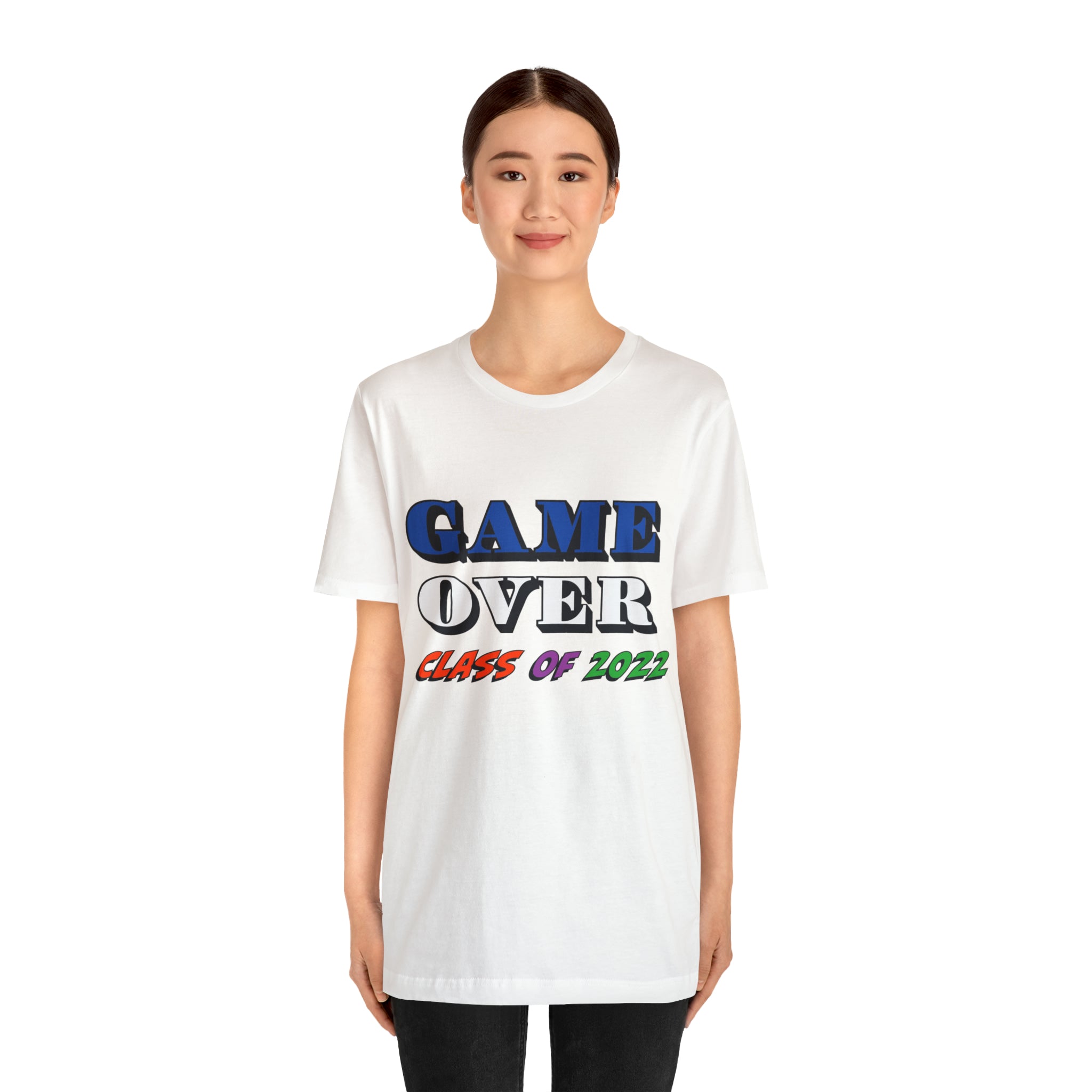 Game Over With Class Year Customizable- Unisex Jersey Short Sleeve Tee