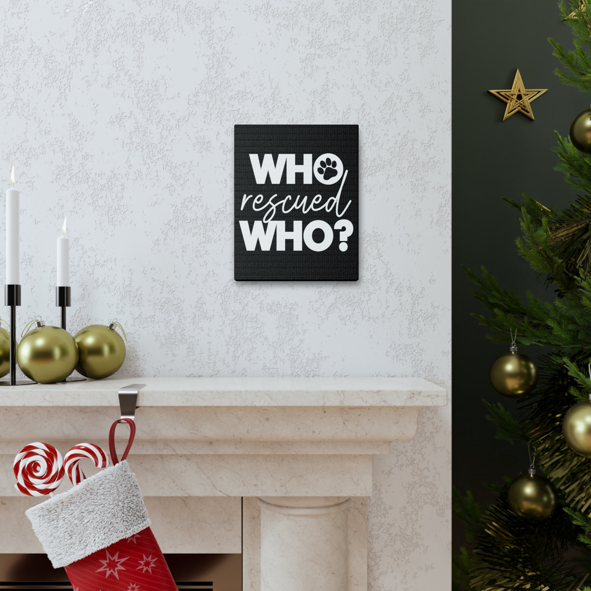 Who Rescued Who - Canvass Print