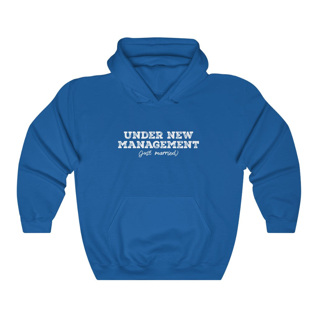 Under New Management (Just Married) - Unisex Heavy Blend™ Hooded Sweatshirt