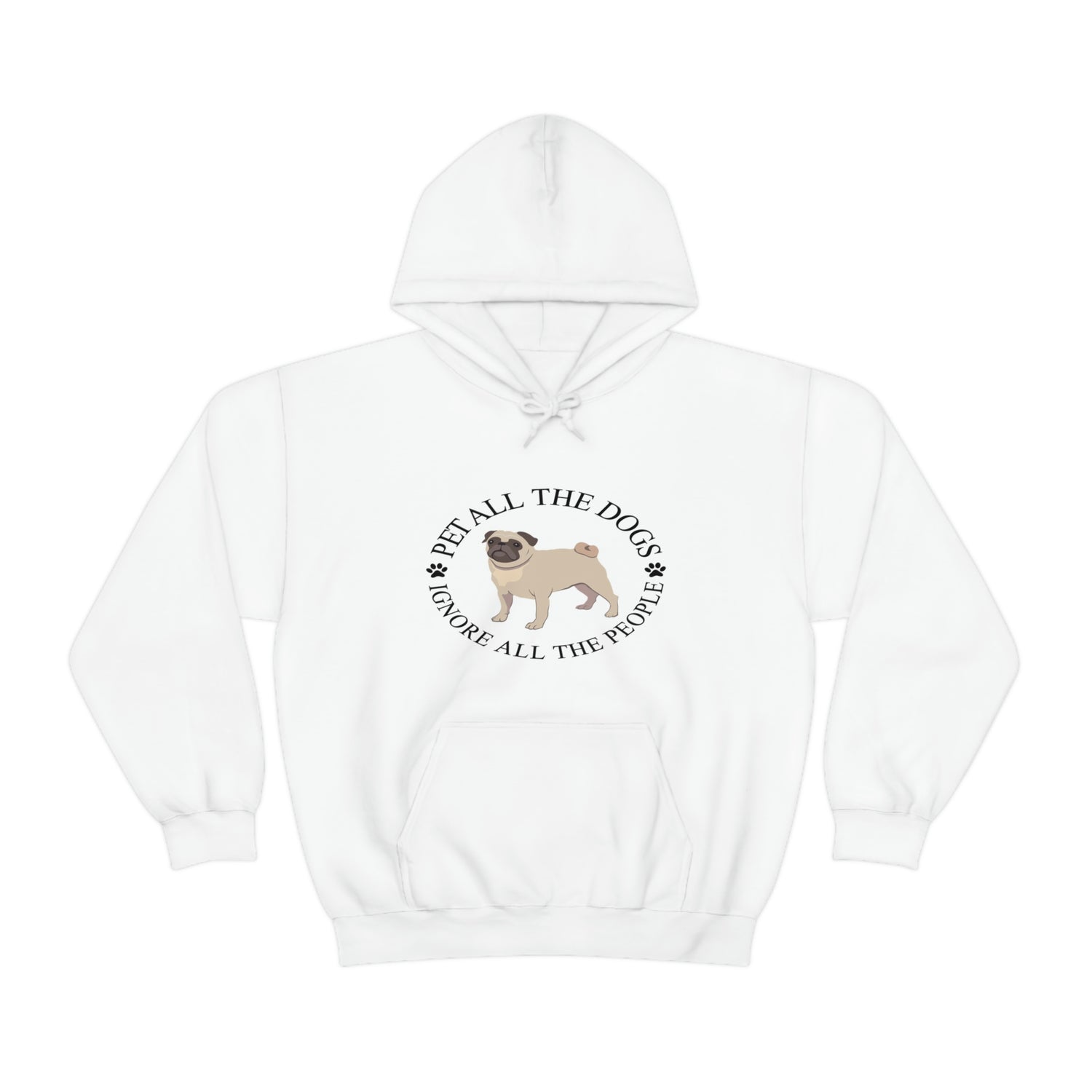 Pet All The Dogs Ignore All The People - Unisex Heavy Blend™ Hooded Sweatshirt