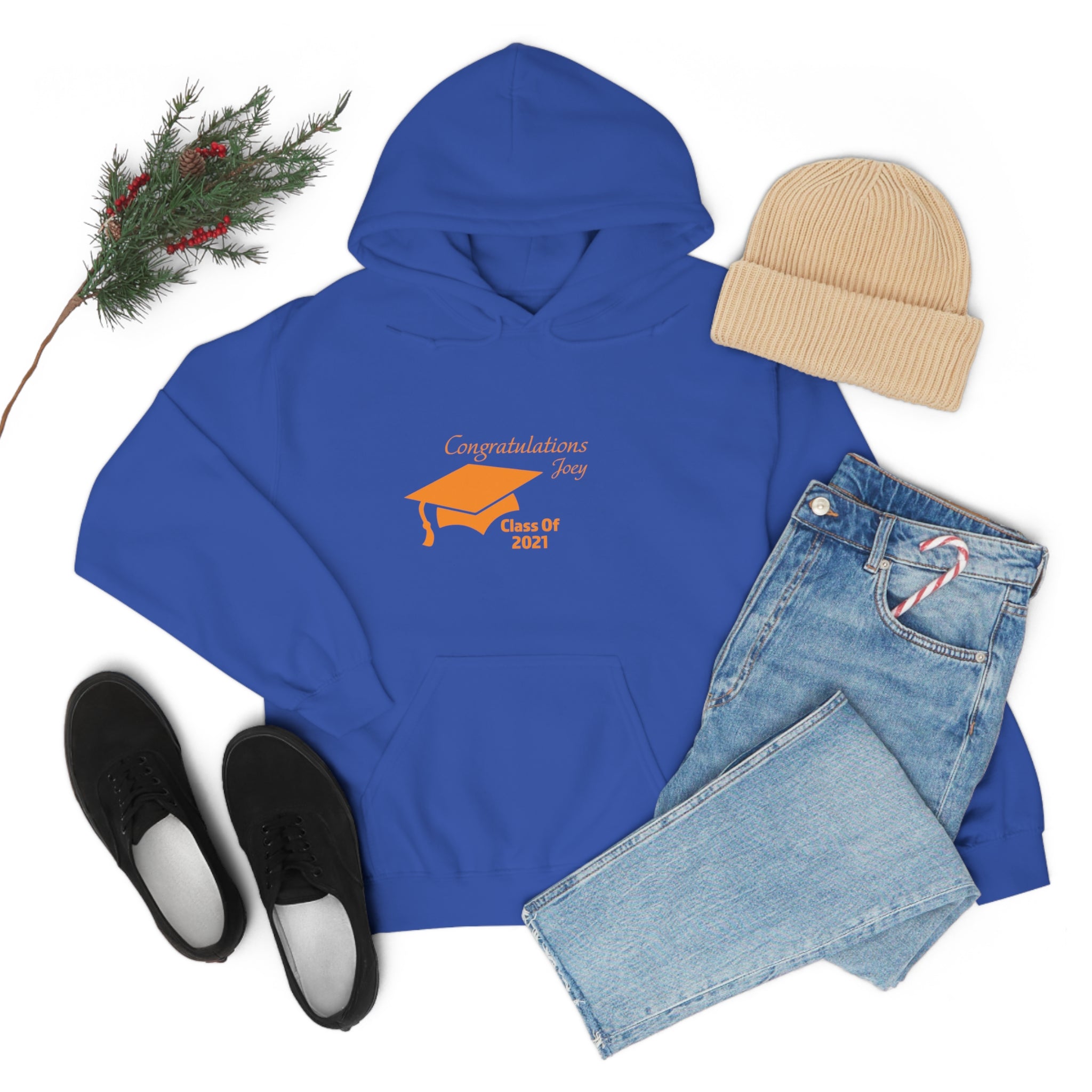 Congratulations With Year & Name Customizable - Unisex Heavy Blend™ Hooded Sweatshirt