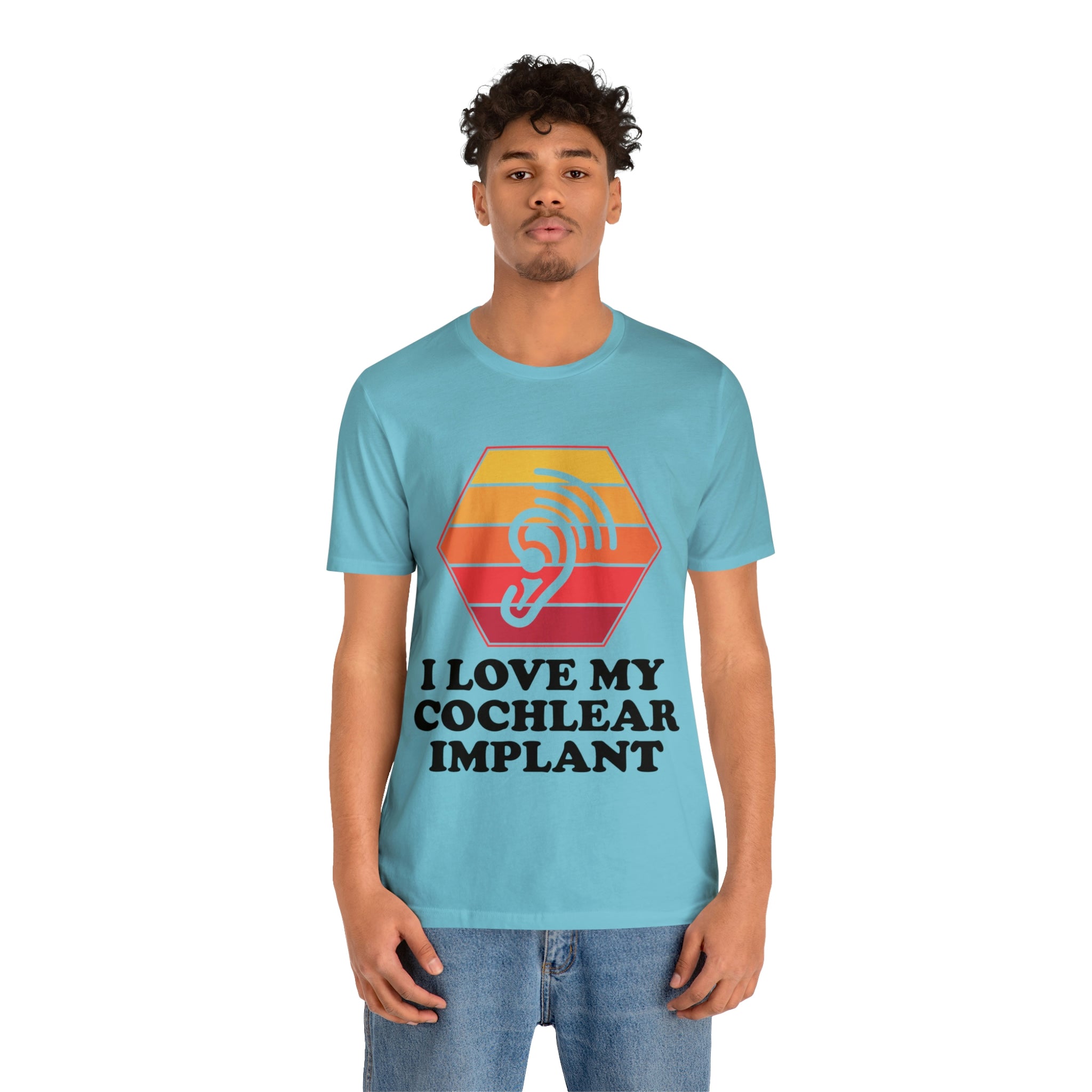 I Love My Cochlear Implant - Unisex Jersey Short Sleeve Tee