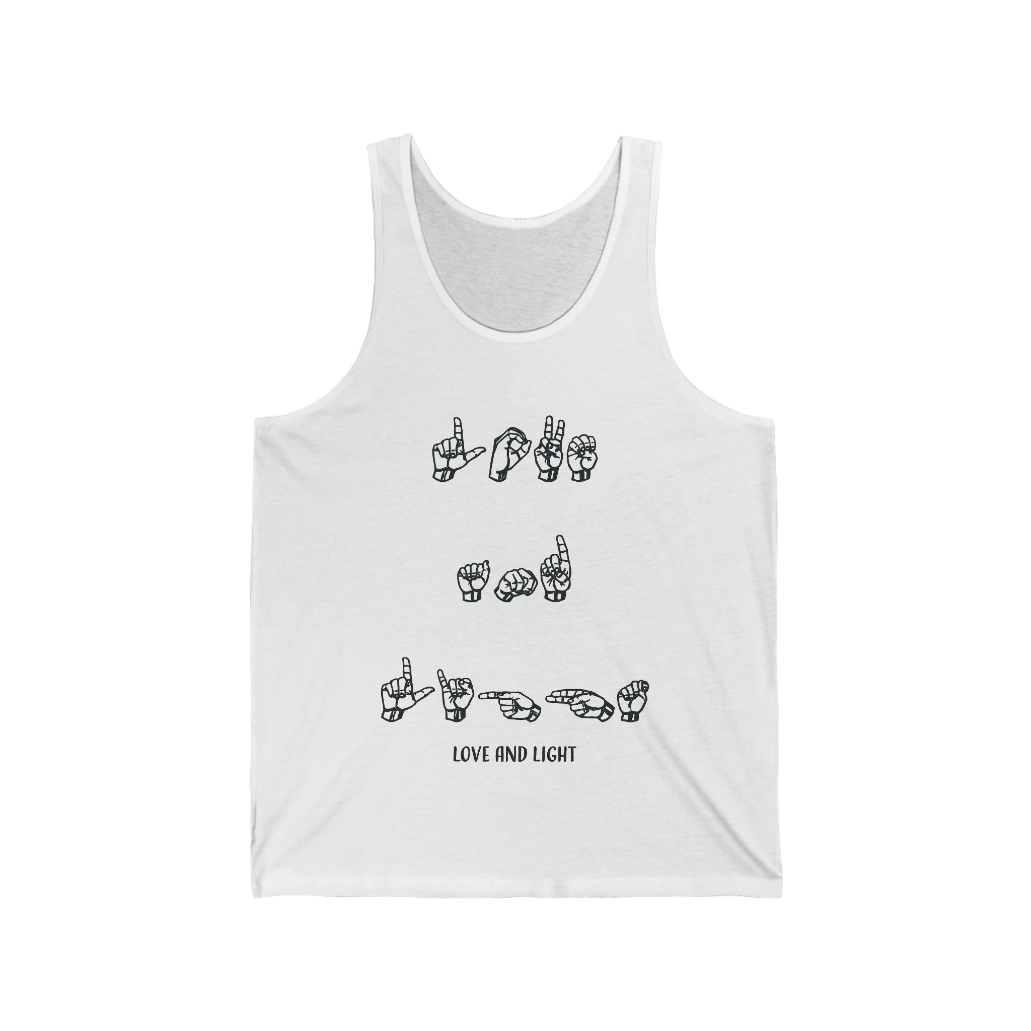 ASL - Love &amp; Light - Unisex Jersey Tank Top