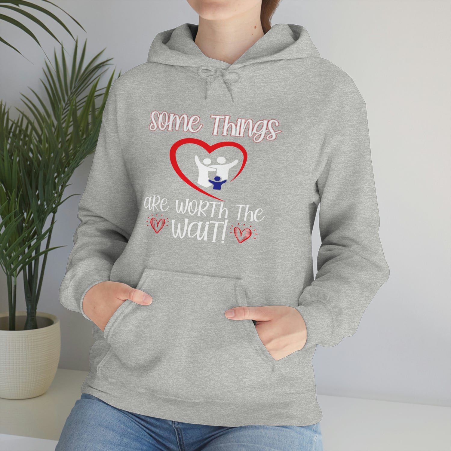 Some Things Are Worth The Wait - Unisex Heavy Blend™ Hooded Sweatshirt