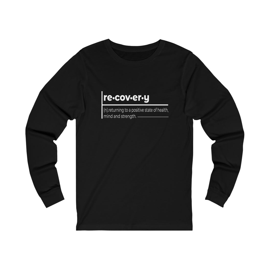 Recovery Definition - Unisex Jersey Long Sleeve Tee