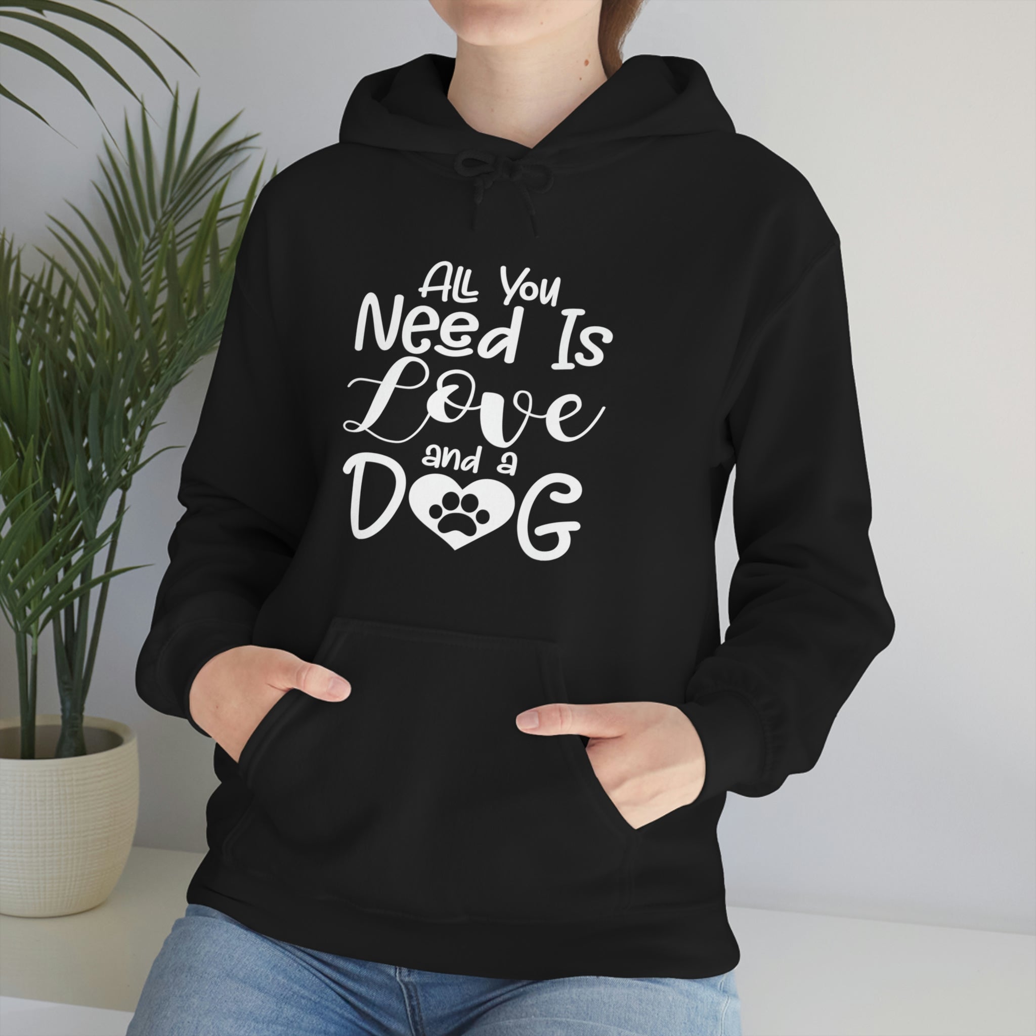 All You Need Is Love & A Dog - Unisex Heavy Blend™ Hooded Sweatshirt