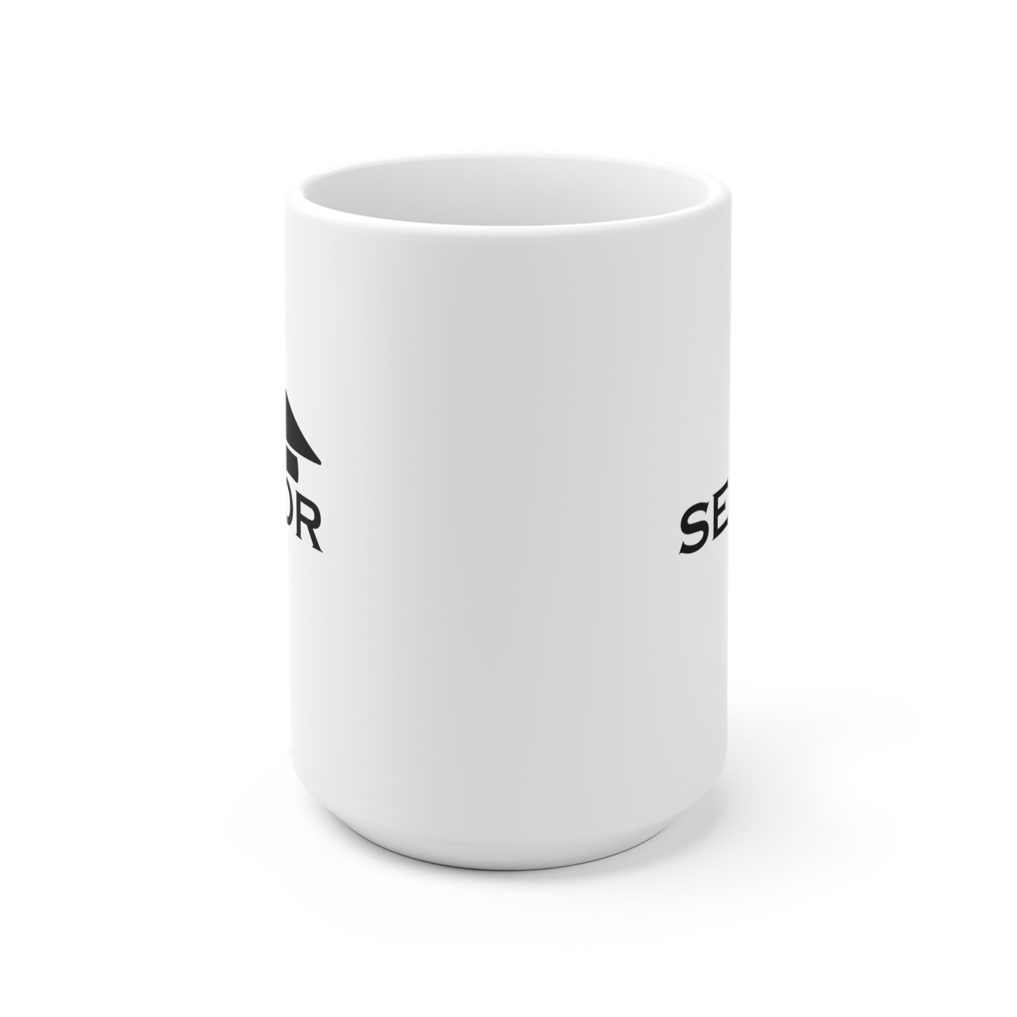 Senior Cap With Class Year Customizable - White Ceramic Mug 2 sizes Available