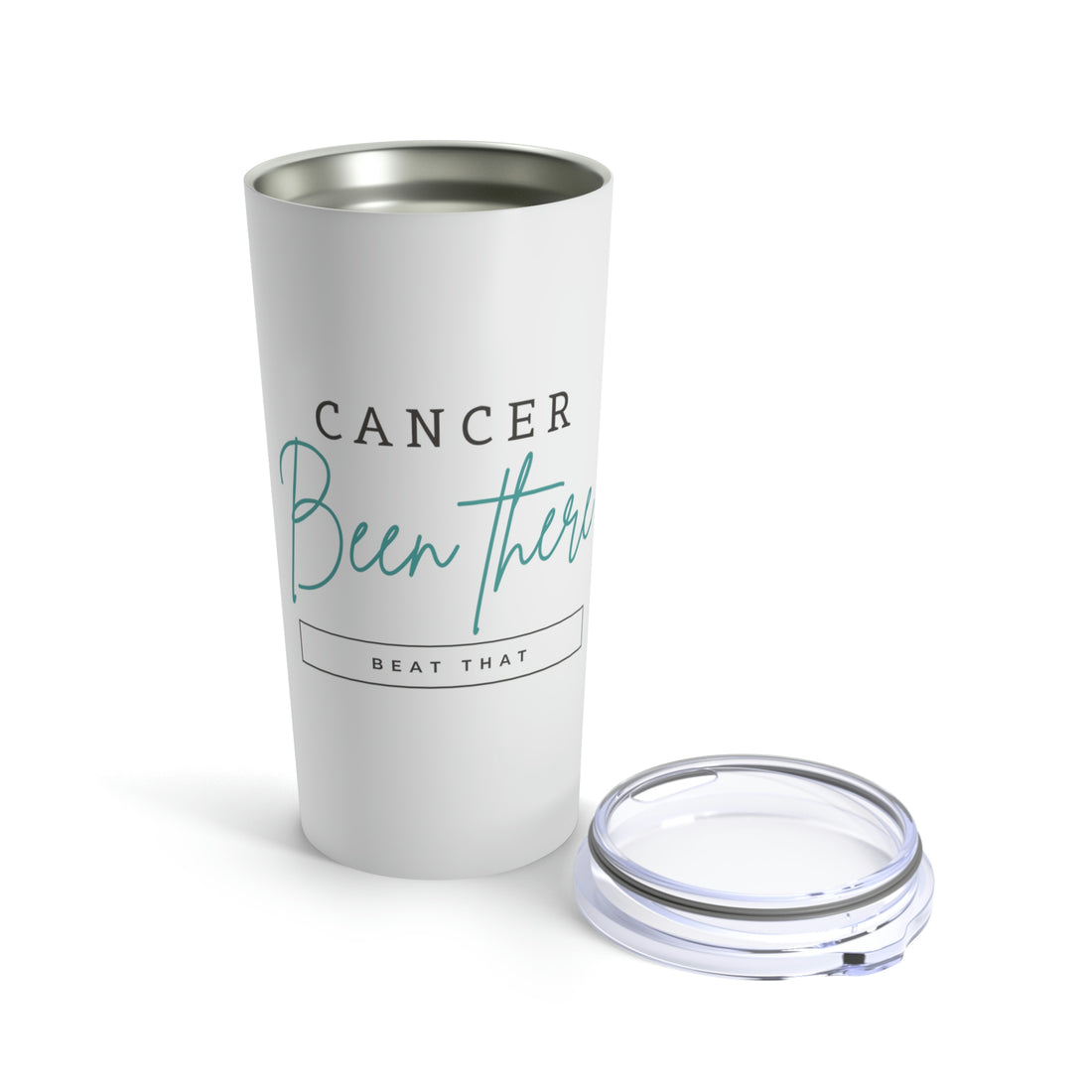 Cancer Been There Beat That - White Tumbler 20oz