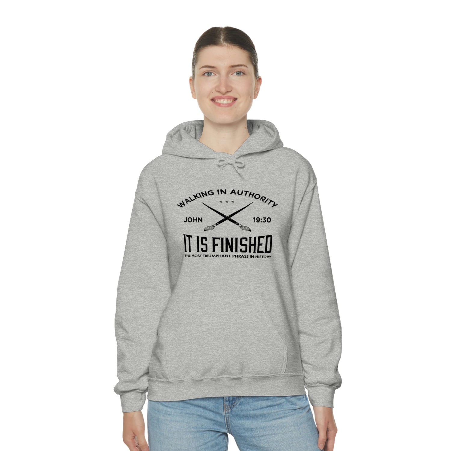 John 19:30 It Is Finished - Unisex Heavy Blend™ Hooded Sweatshirt