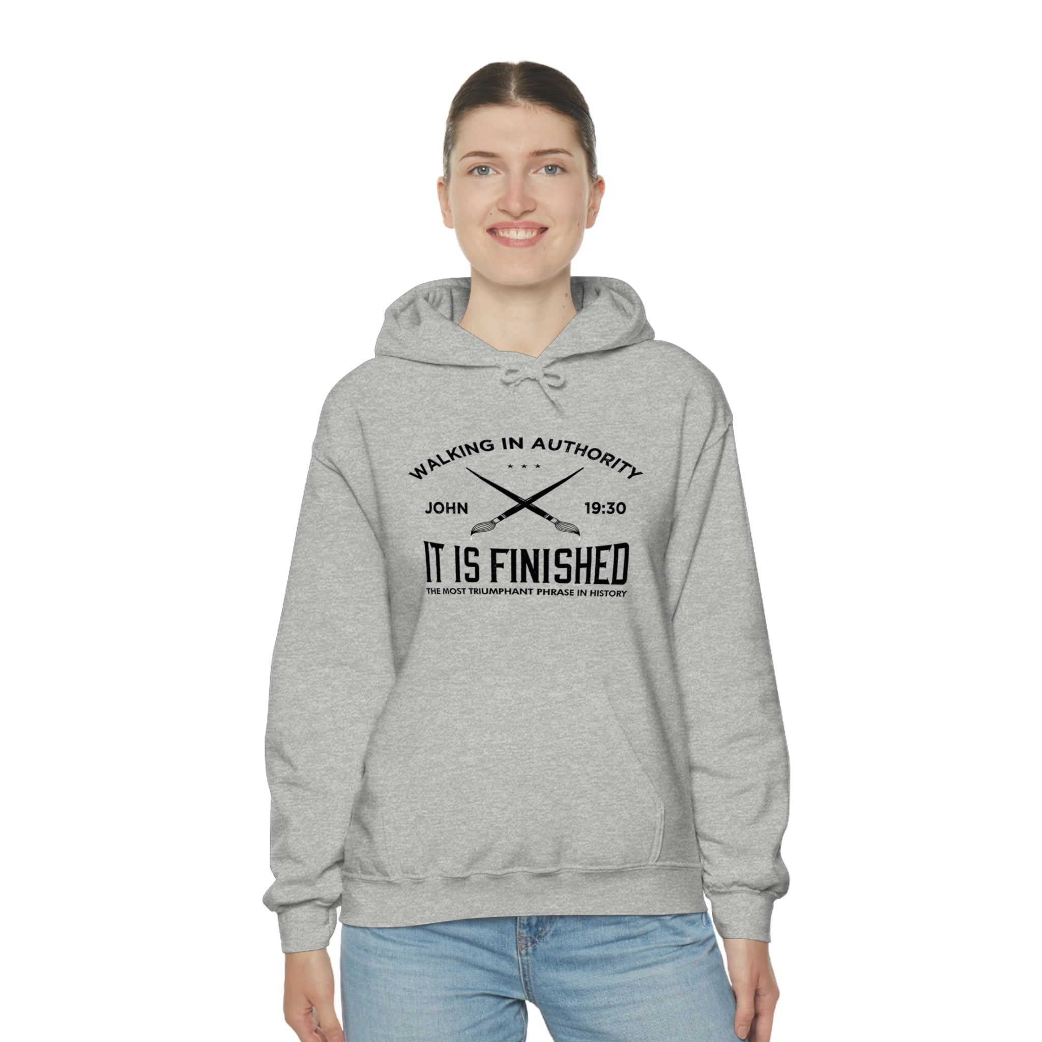 John 19:30 It Is Finished - Unisex Heavy Blend™ Hooded Sweatshirt