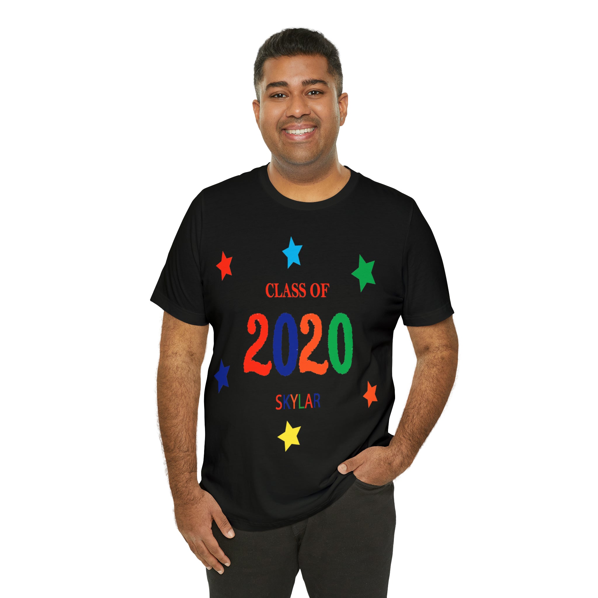 Customizable Class of Year & Name - Unisex Jersey Short Sleeve Tee