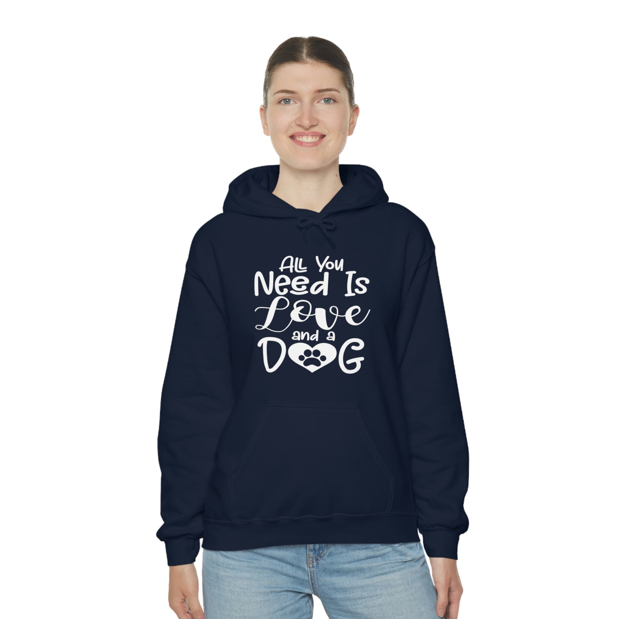 All You Need Is Love & A Dog - Unisex Heavy Blend™ Hooded Sweatshirt