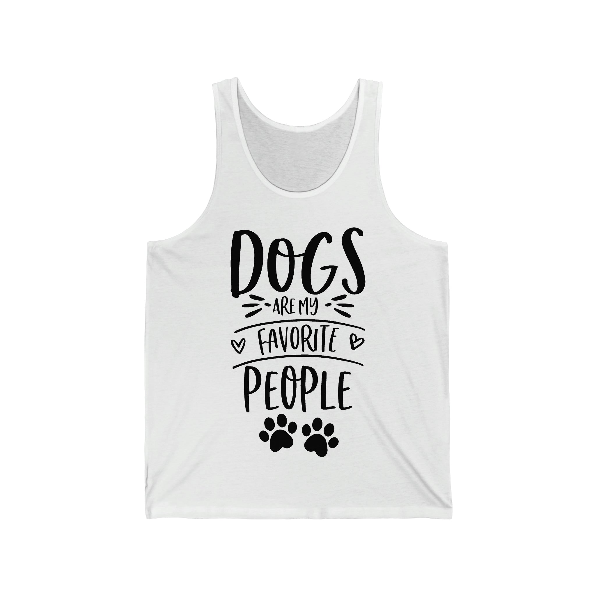 Dogs Are My Favorite People - Unisex Jersey Tank Top