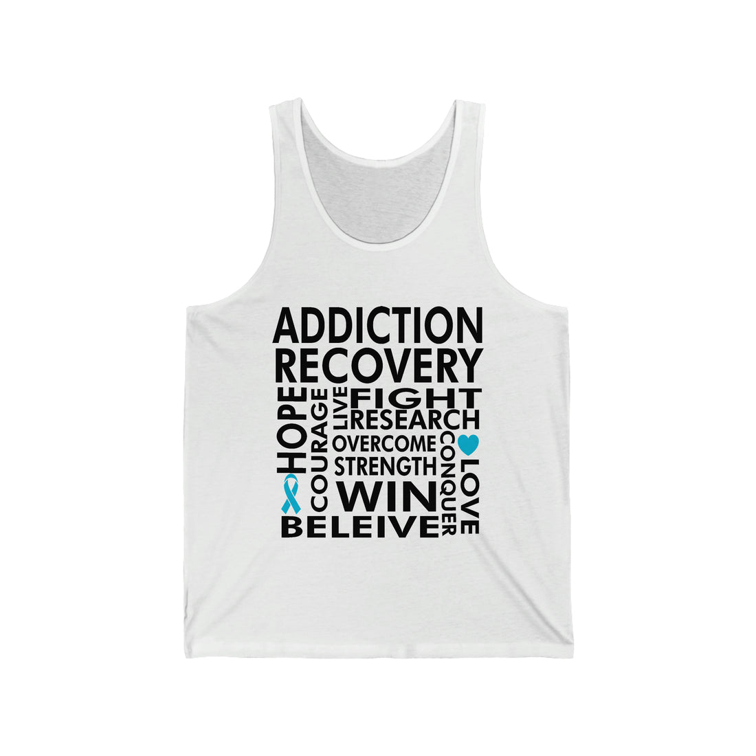 Addiction Recovery - Unisex Jersey Tank Top