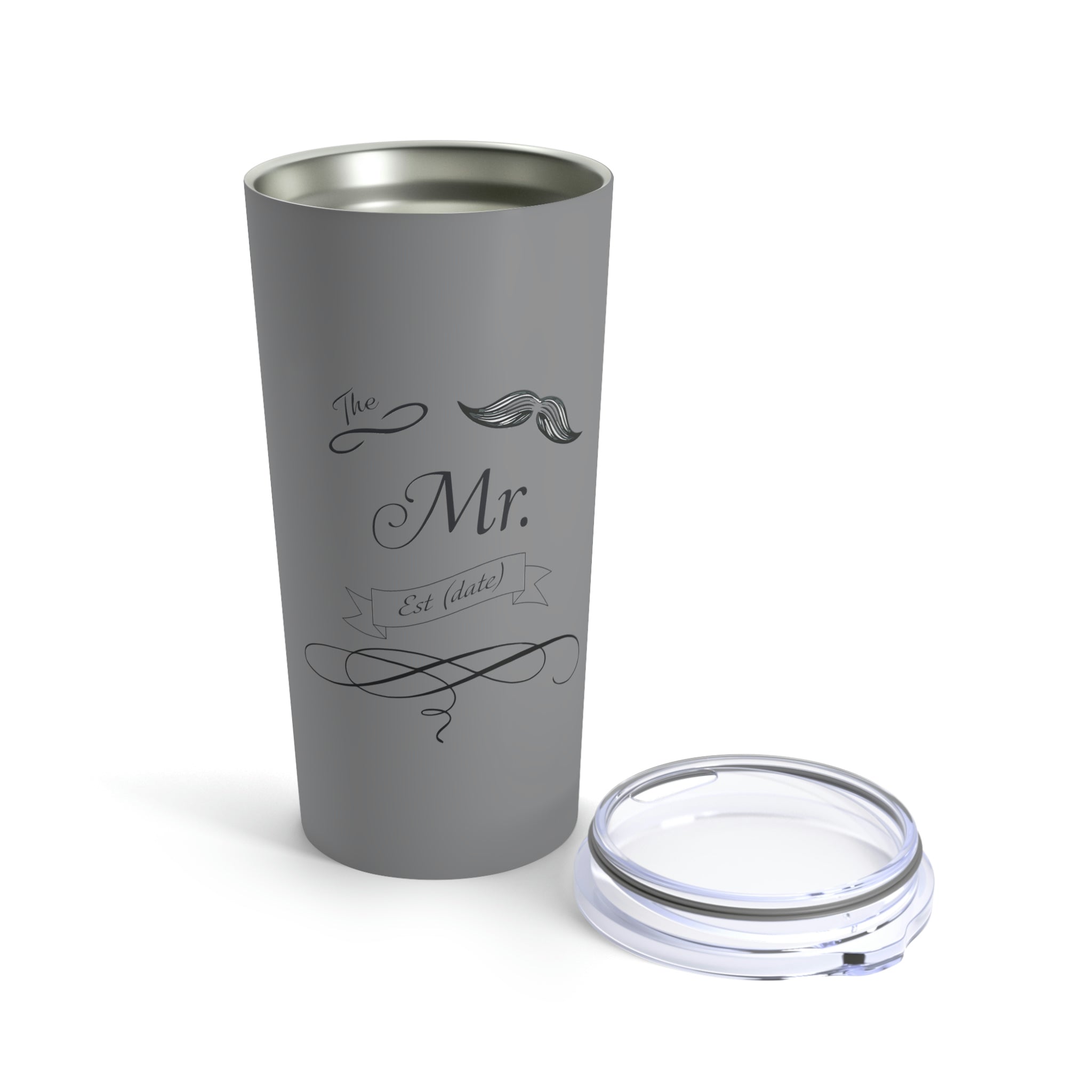 The Mr. Established Wedding Date Customizable - Tumbler 20oz