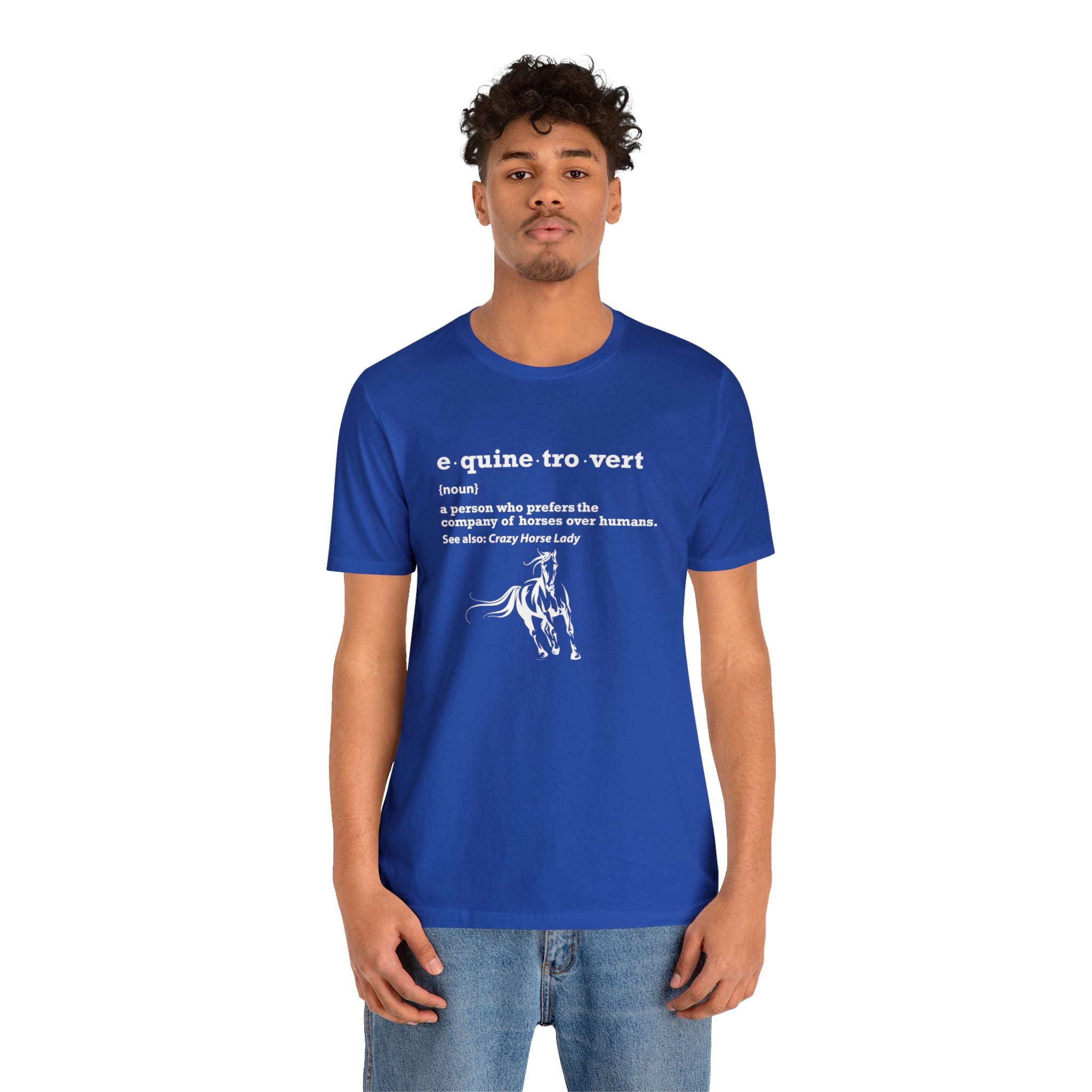 Equinetrovert Definition - Unisex Jersey Short Sleeve Tee