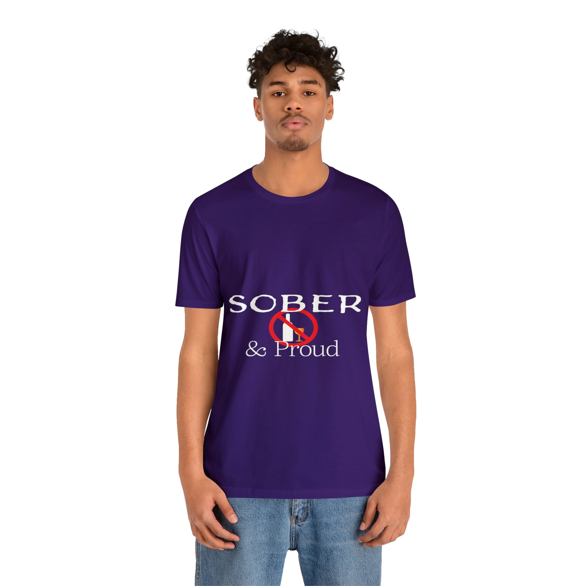 Sober & Proud - Unisex Jersey Short Sleeve Tee