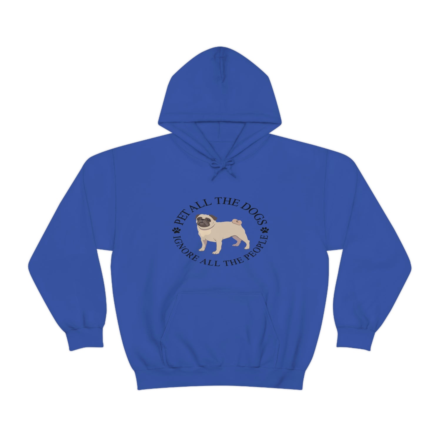 Pet All The Dogs Ignore All The People - Unisex Heavy Blend™ Hooded Sweatshirt