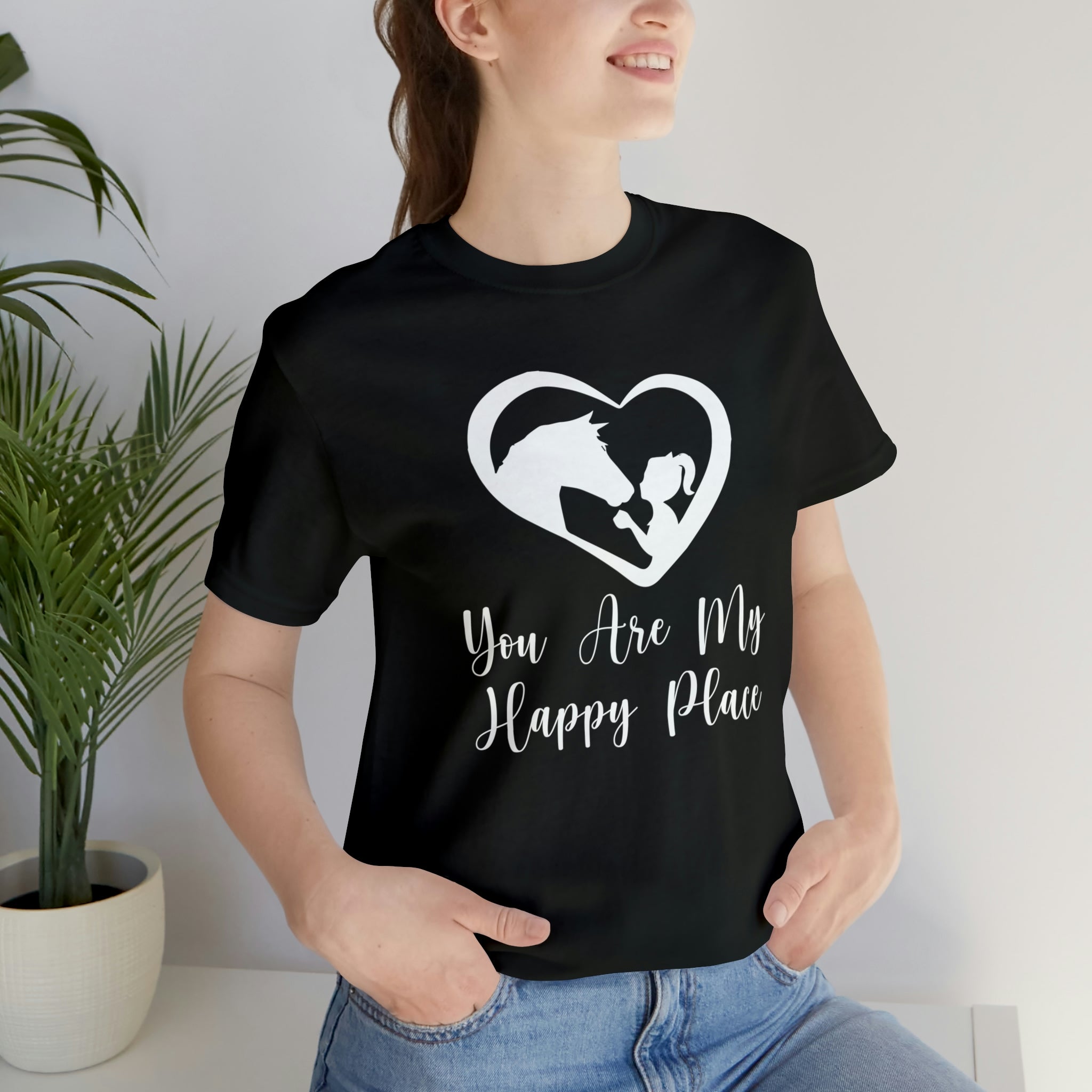 You Are My Happy Place - Unisex Jersey Short Sleeve Tee
