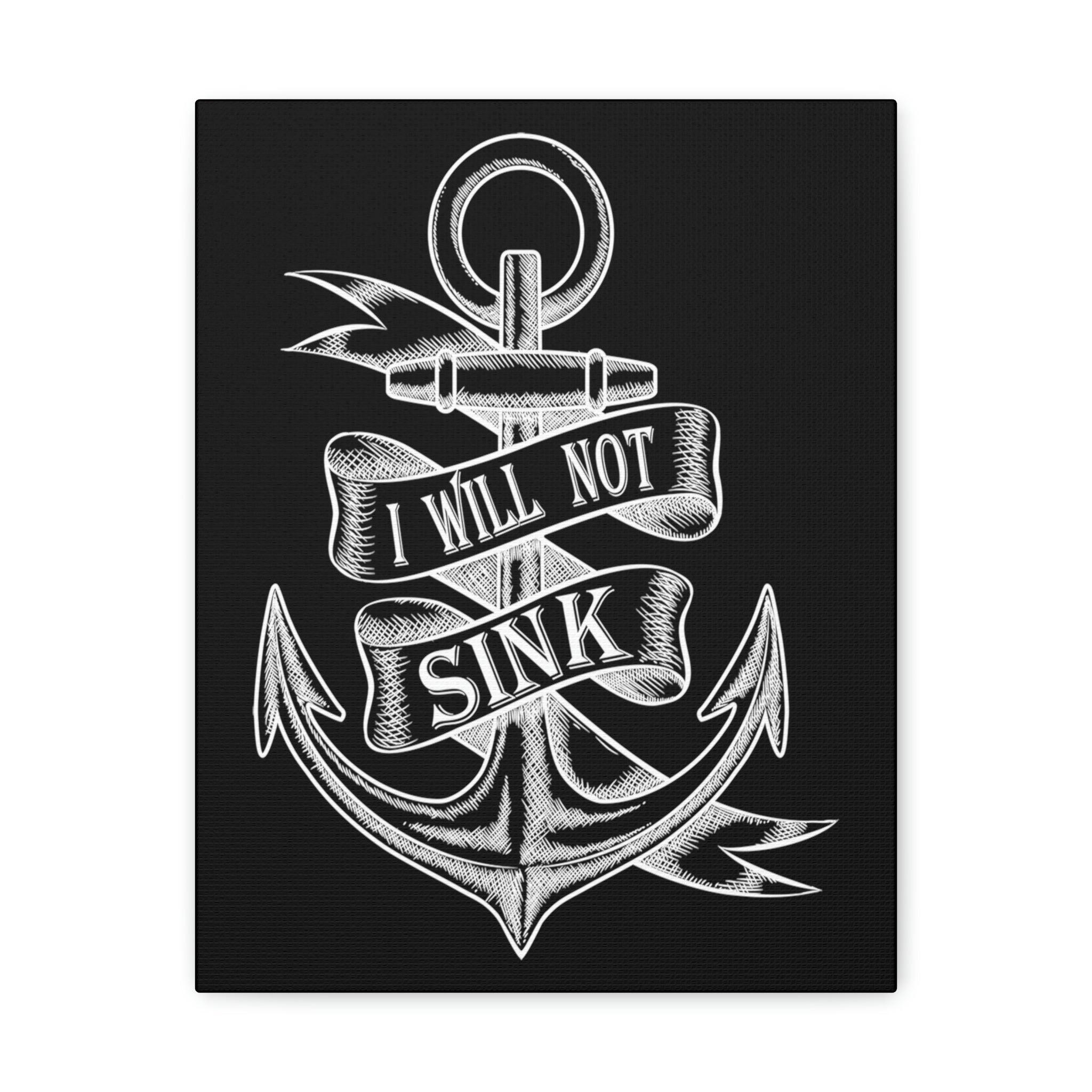 I Will Not Sink - Canvas Print