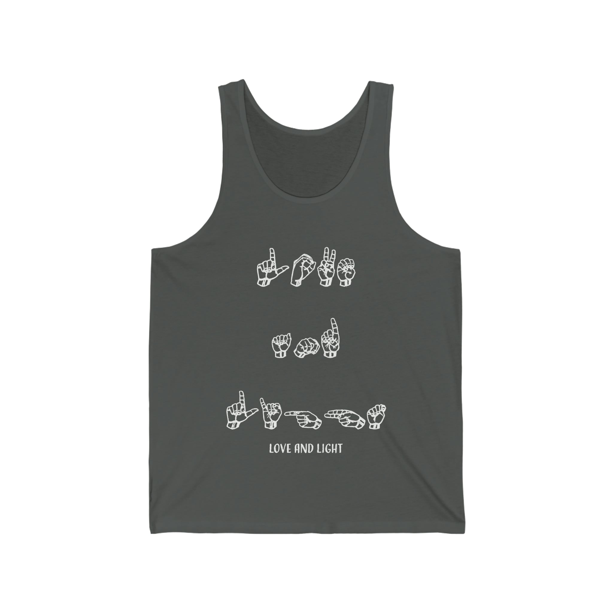 ASL - Love &amp; Light - Unisex Jersey Tank Top