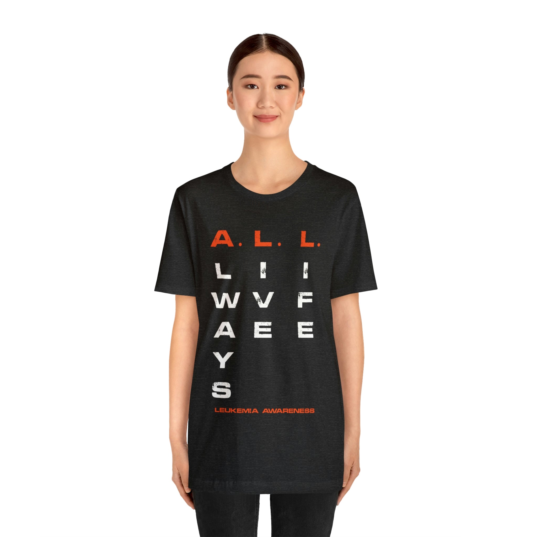 A.L.L. Always Live Life Leukemia Awareness- Unisex Jersey Short Sleeve Tee
