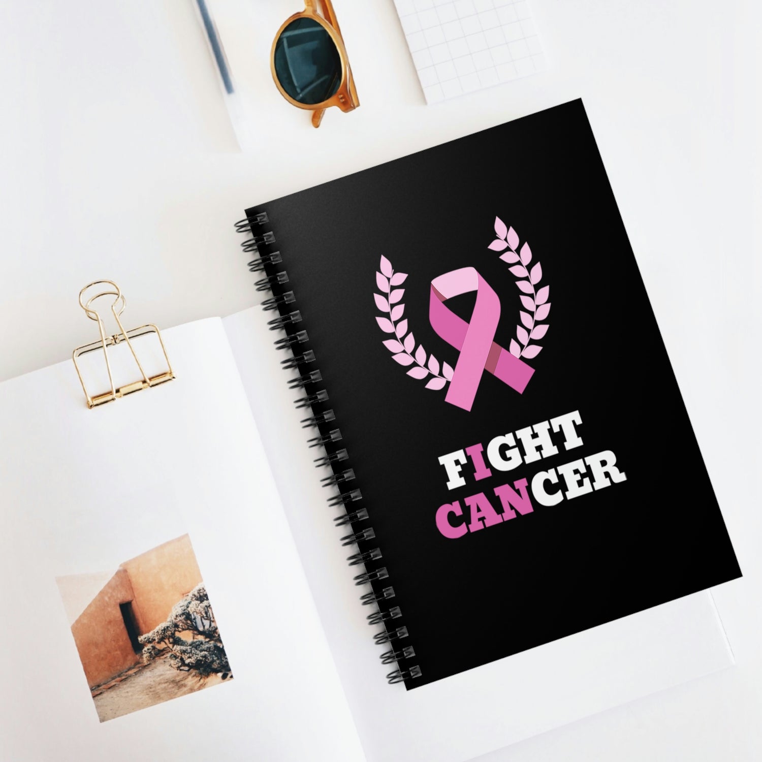 Fight Cancer I Can - Spiral Notebook - Ruled Line