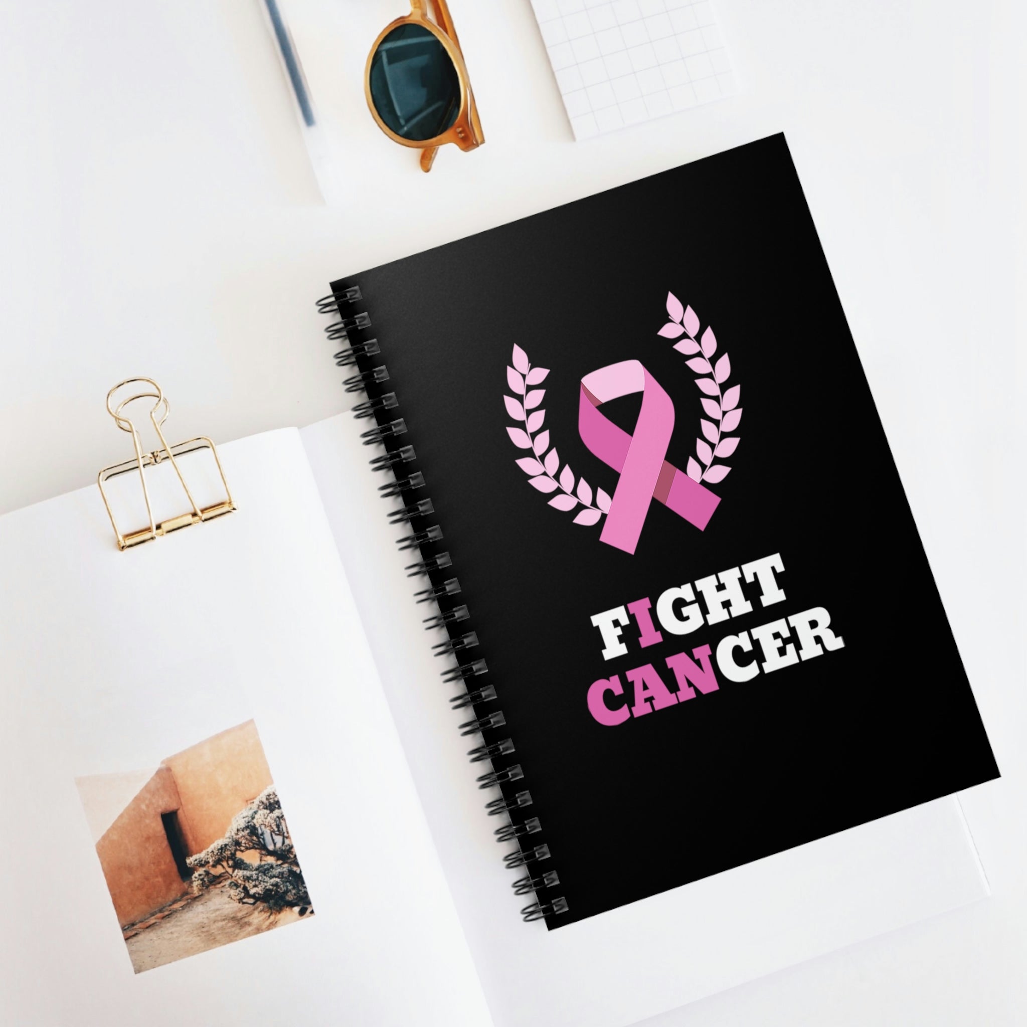 Fight Cancer I Can - Spiral Notebook - Ruled Line