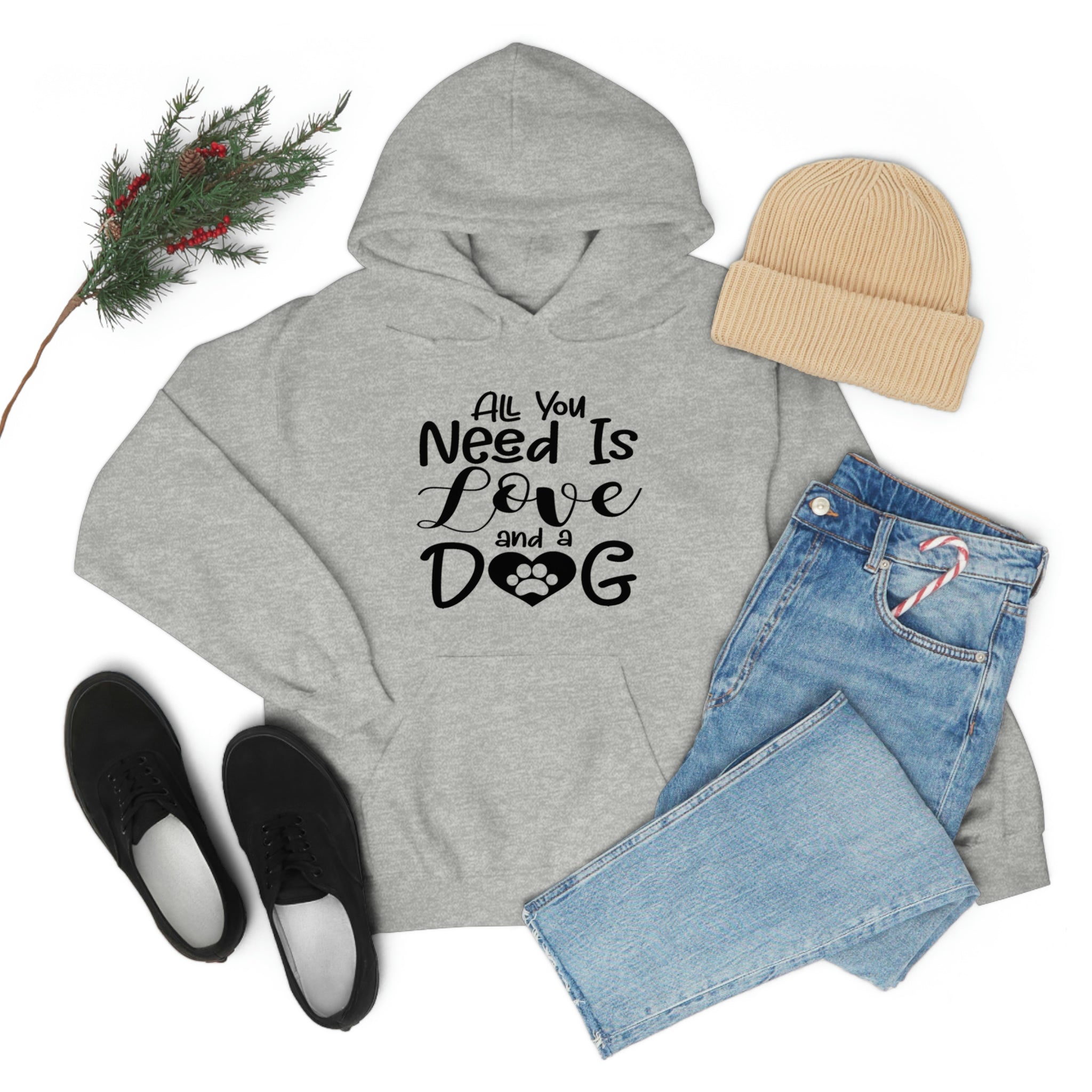 All You Need Is Love & A Dog - Unisex Heavy Blend™ Hooded Sweatshirt