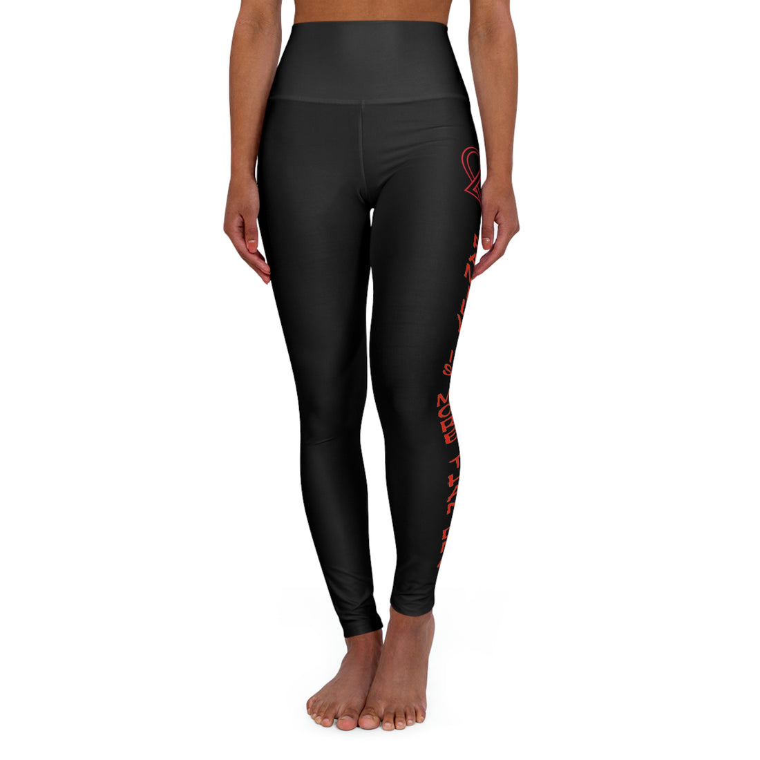 Family is More than DNA - Black High Waisted Yoga Leggings