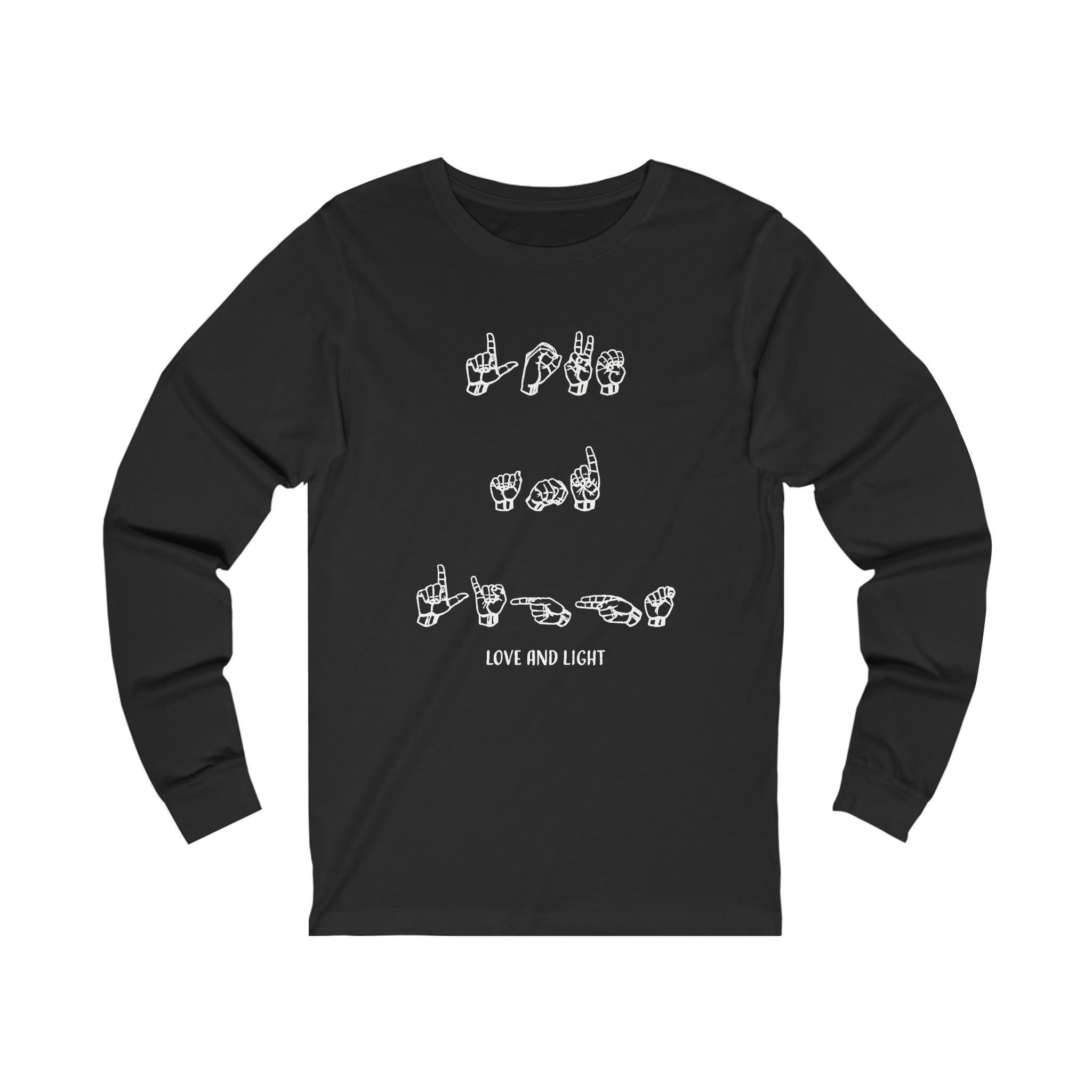 ASL - Love & Light - Unisex Jersey Long Sleeve Tee