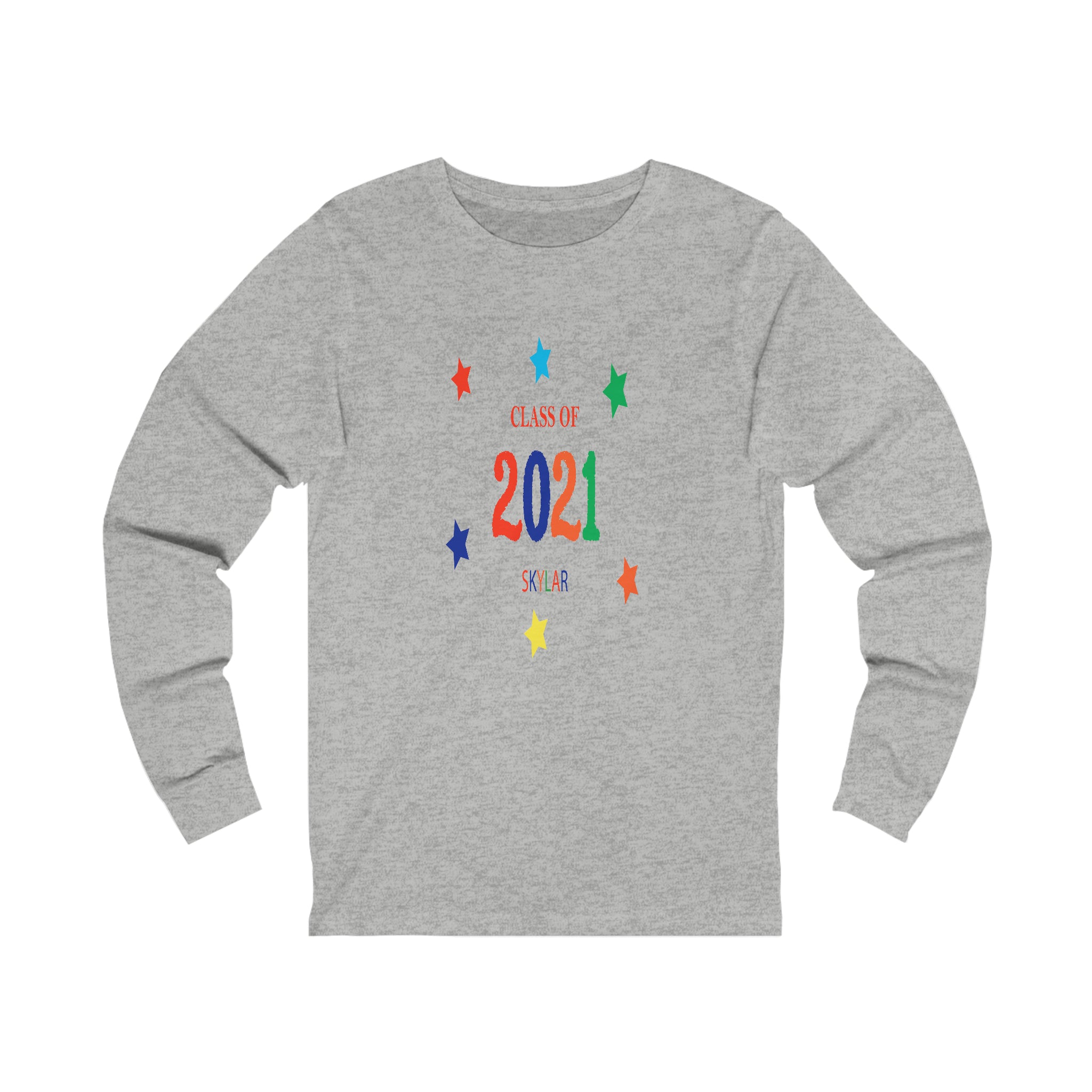 Class of ... with Year & Name Customizable - Unisex Jersey Long Sleeve Tee