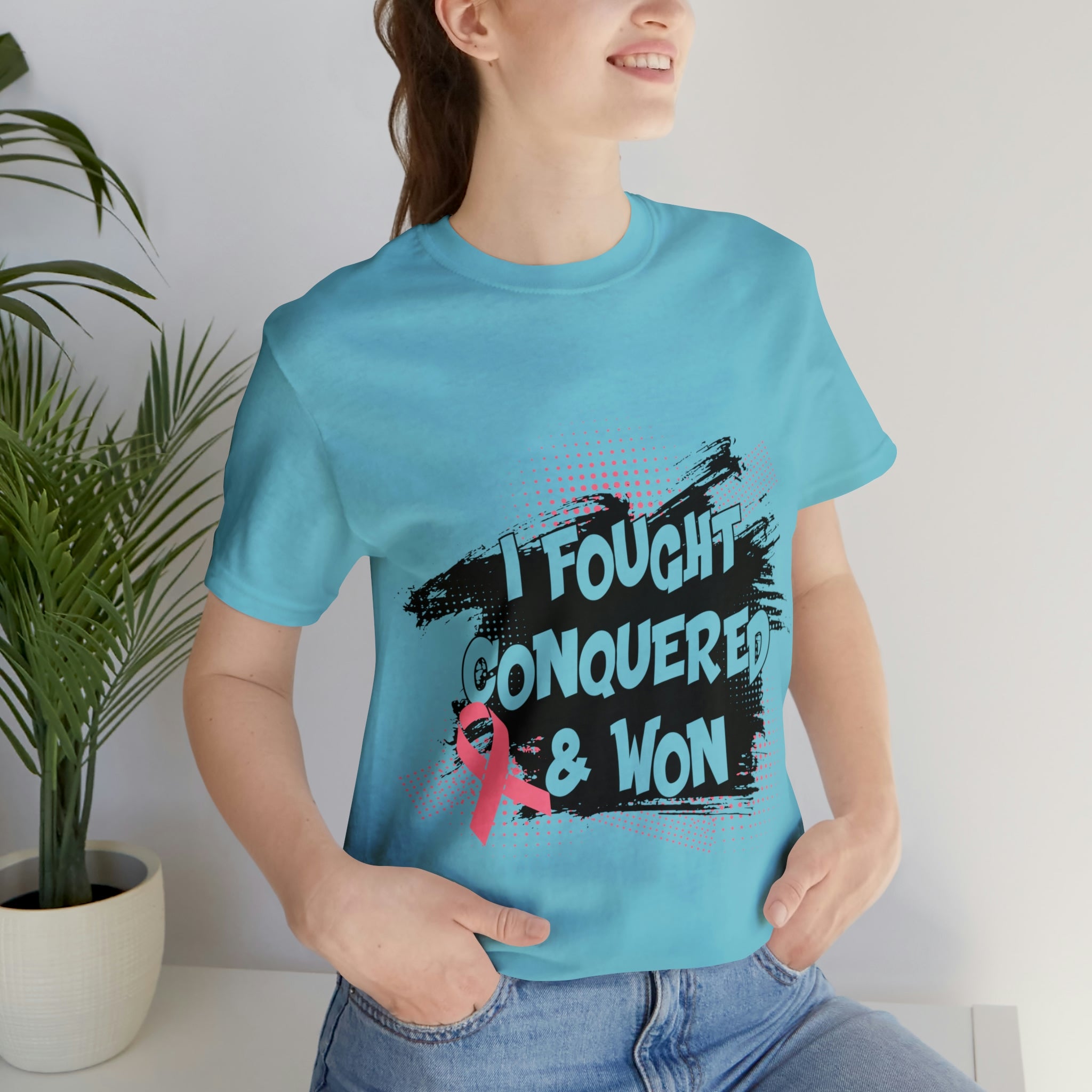 I Fought Conquered & Won - Unisex Jersey Short Sleeve Tee