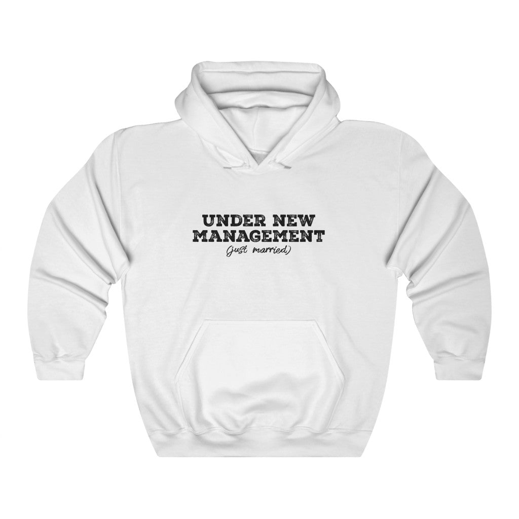 Under New Management (Just Married) - Unisex Heavy Blend™ Hooded Sweatshirt