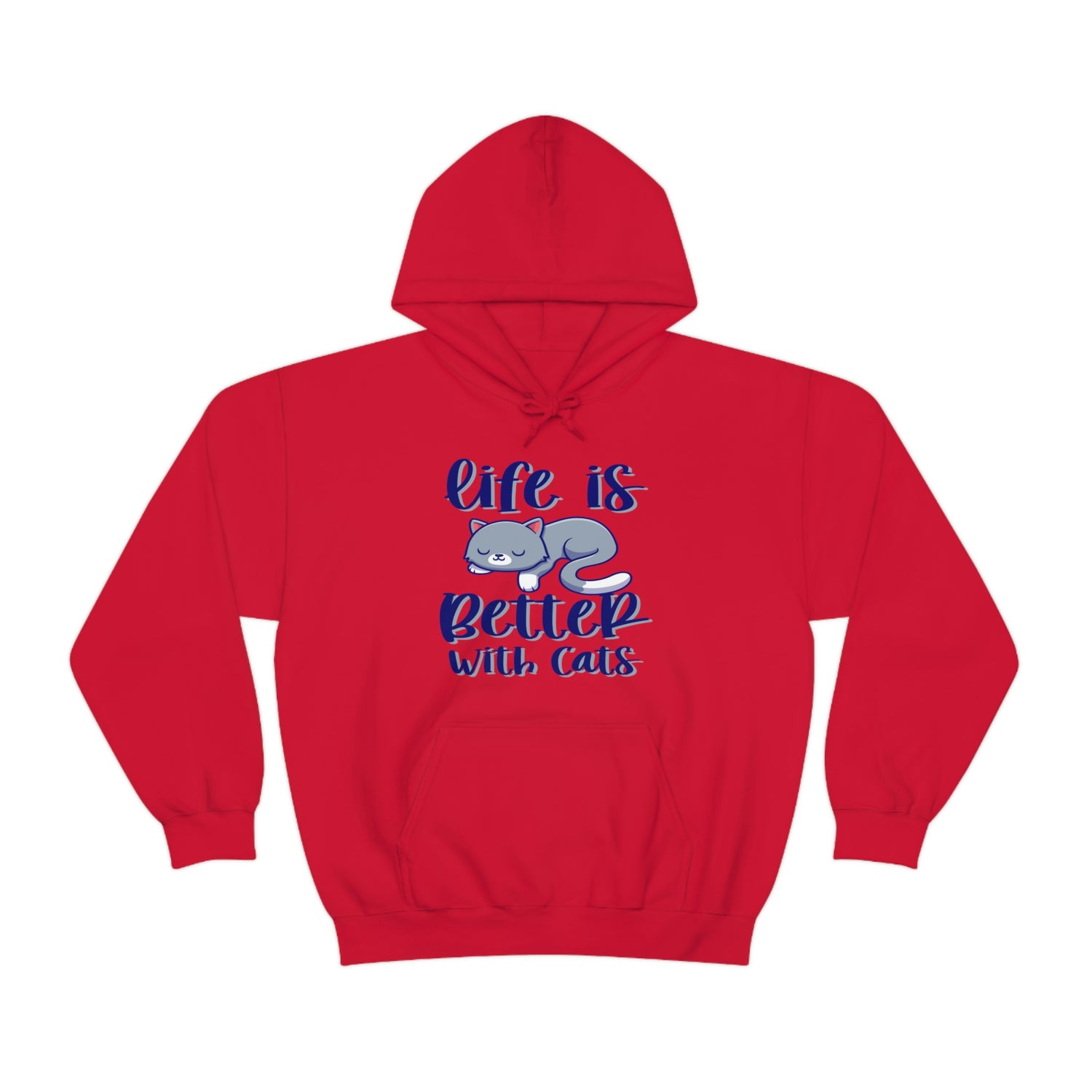 Life Is Better With Cats - Unisex Heavy Blend™ Hooded Sweatshirt