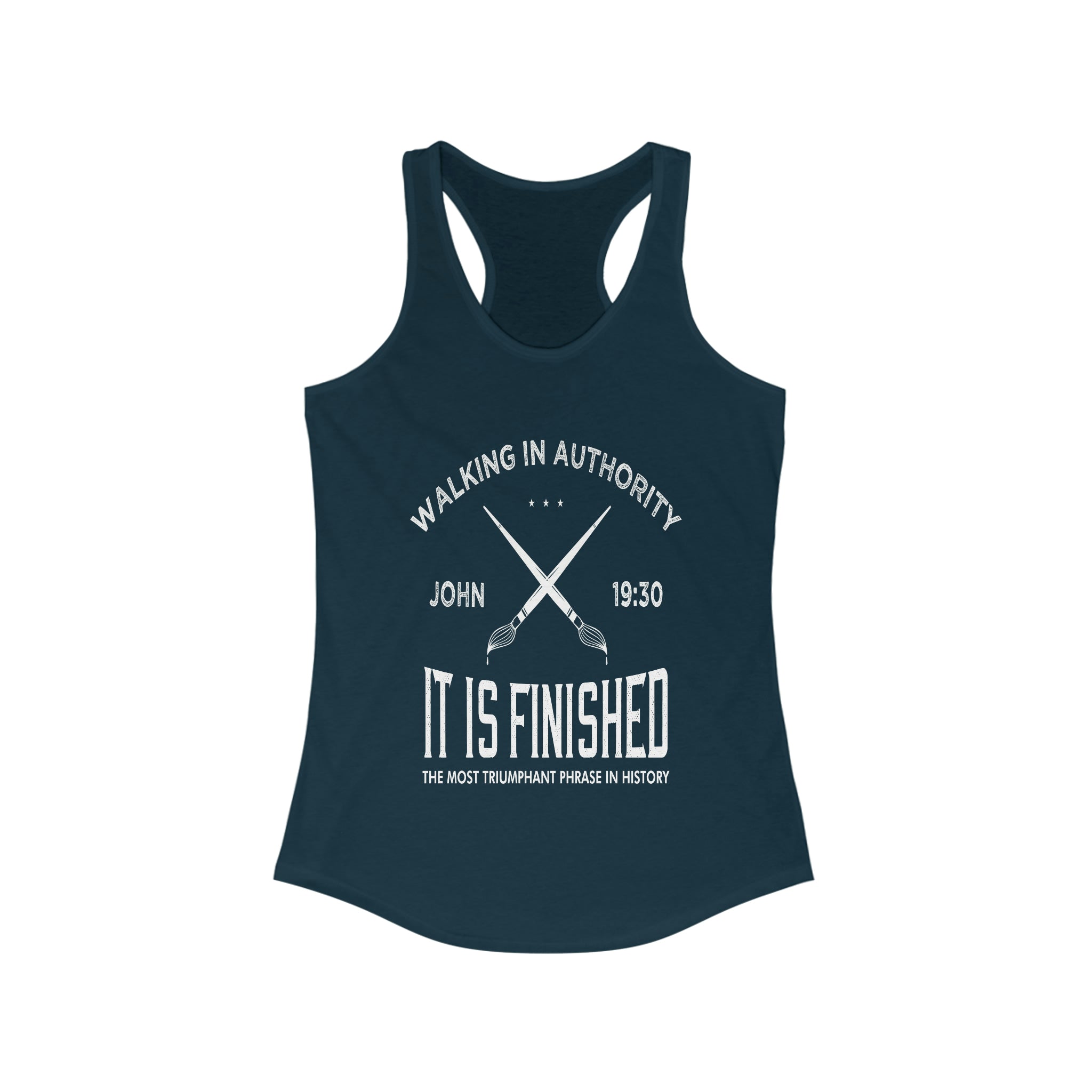 John 19:30 It Is Finished - Racerback Tank Top